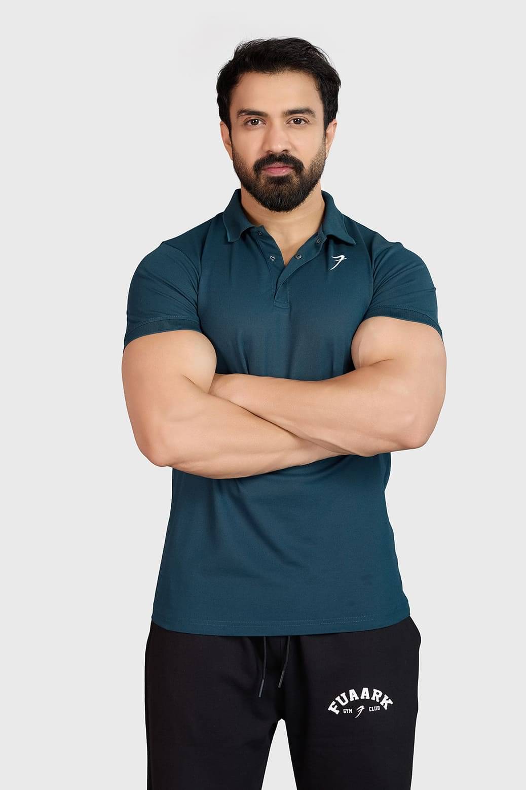 Fuaark Teal Polyester Slim Fit Men's Sports T-Shirt ( Pack of 1 ) Fuaark Teal Polyester Slim Fit Men's Sports T-Shirt ( Pack of 1 )