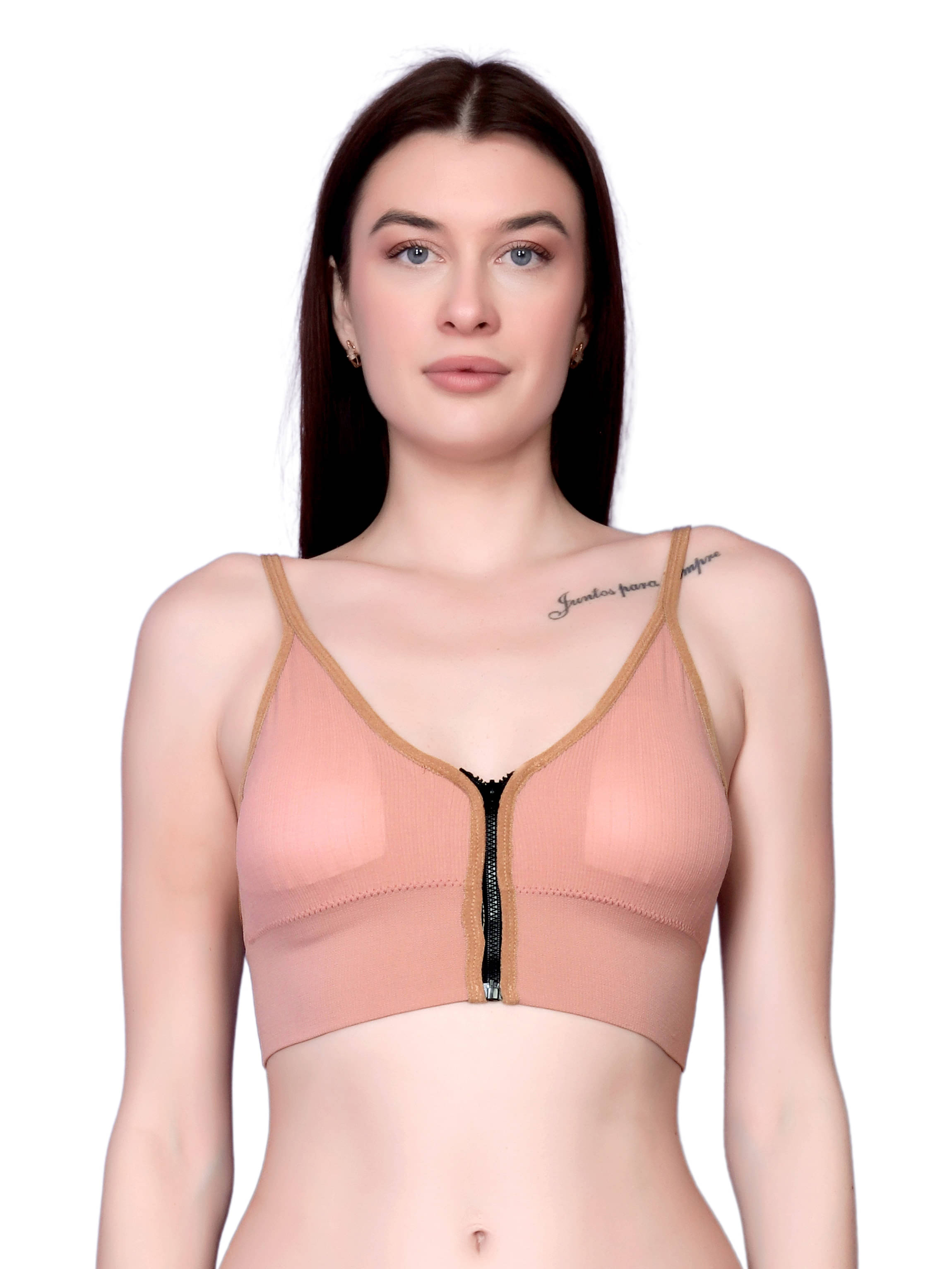 Gopalvilla Pack of 1 Nylon Lightly Padded Bralette Bra For Women ( Pink ) Gopalvilla Pack of 1 Nylon Lightly Padded Bralette Bra For Women ( Pink )