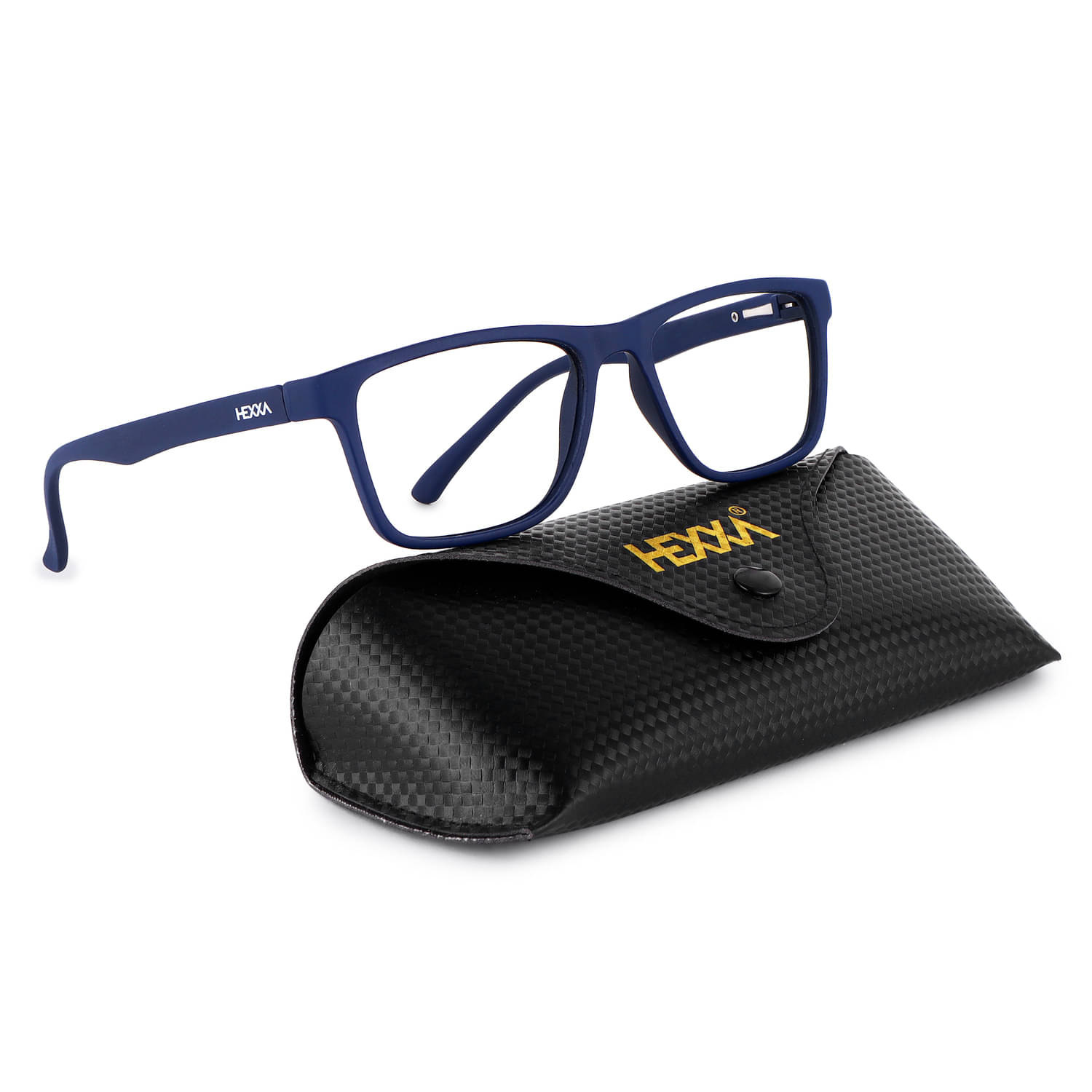     			Hexxa Black Full Rim Rectangular Computer Glasses ( Pack of 1 )