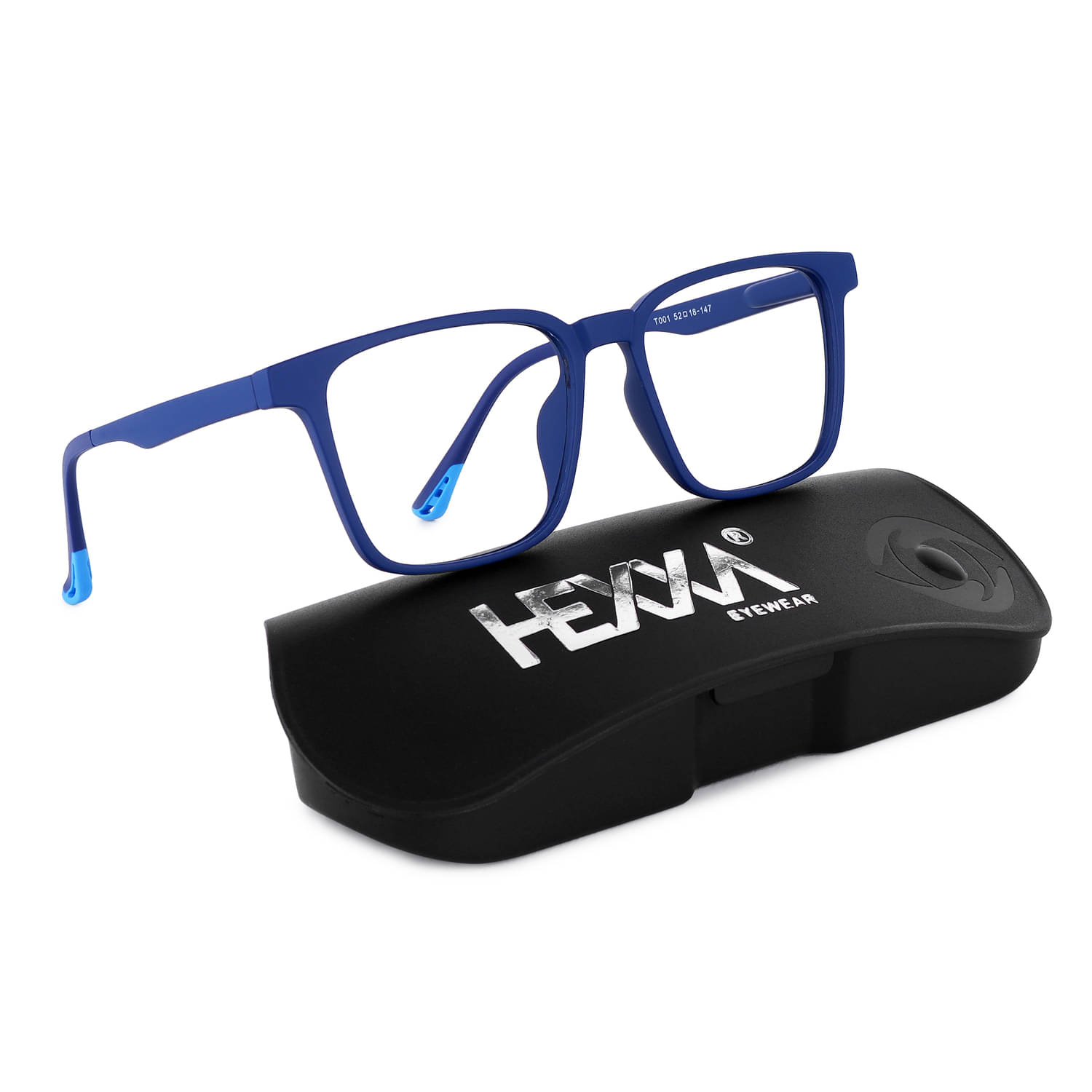 Hexxa Blue Rectangular Eyeglass Frame ( Pack of 1 ) Hexxa Blue Rectangular Eyeglass Frame ( Pack of 1 )
