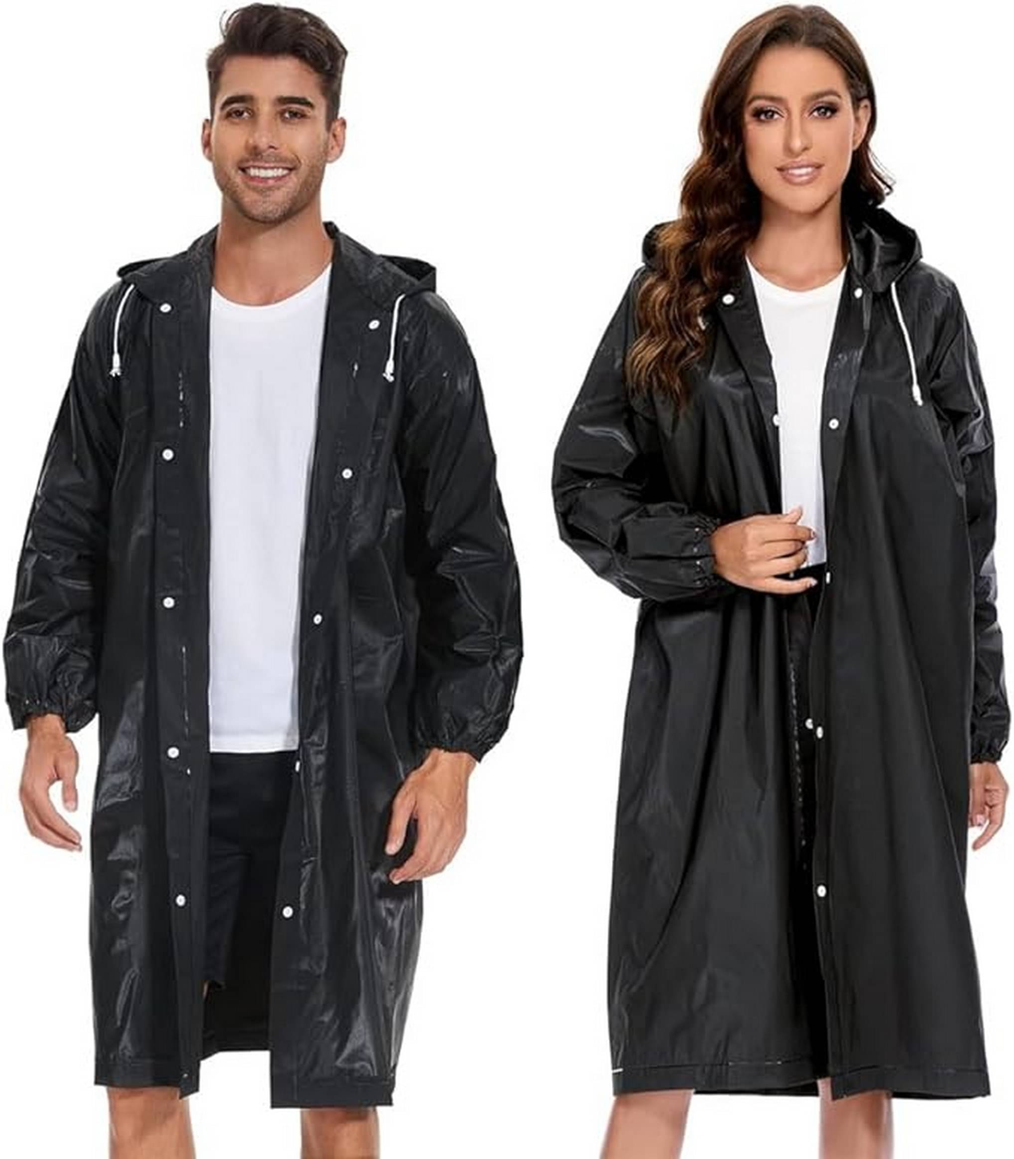 Infispace Nylon Long Raincoat - Black Infispace Nylon Long Raincoat - Black