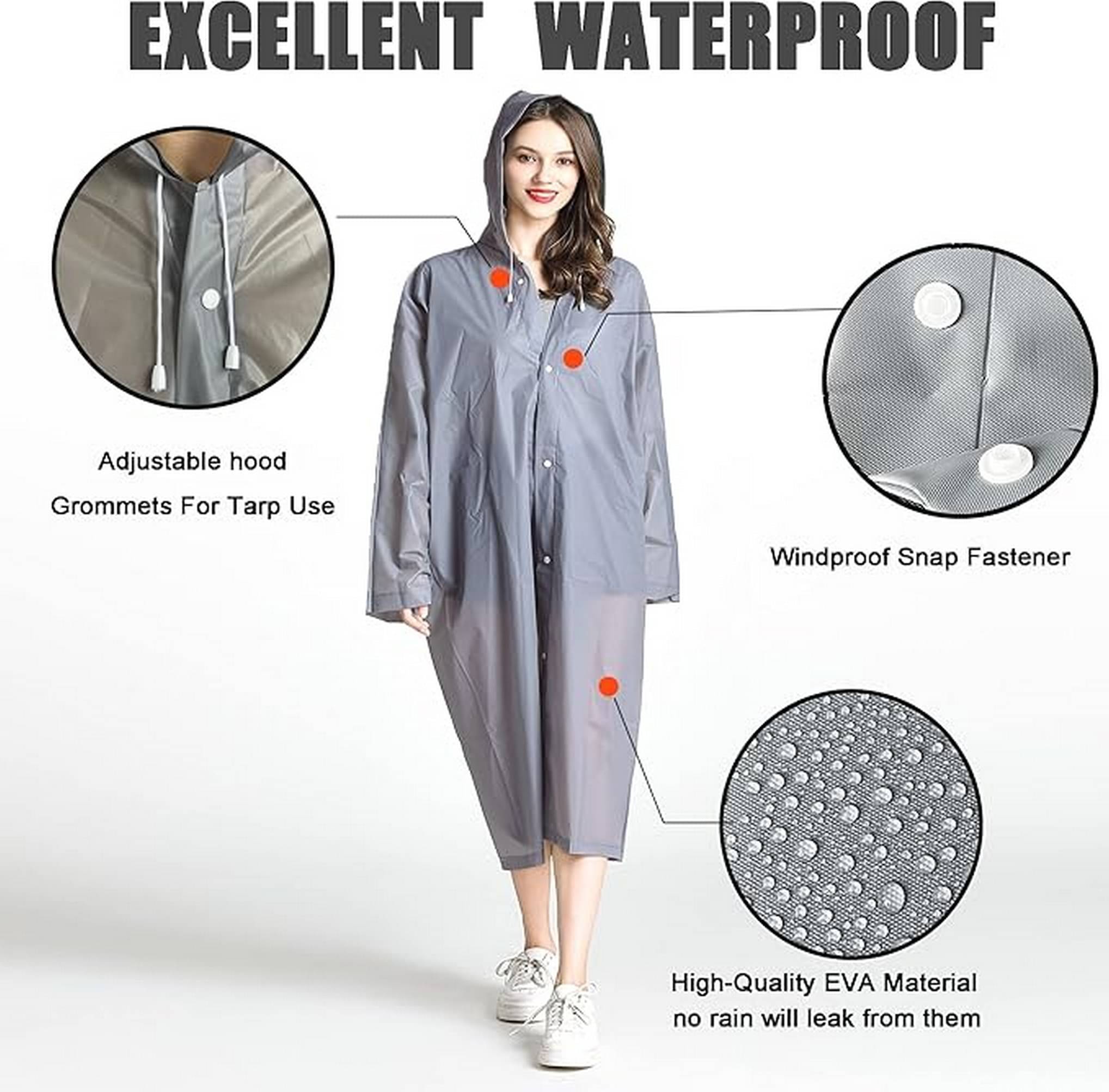 Infispace Nylon Long Raincoat - Grey Infispace Nylon Long Raincoat - Grey