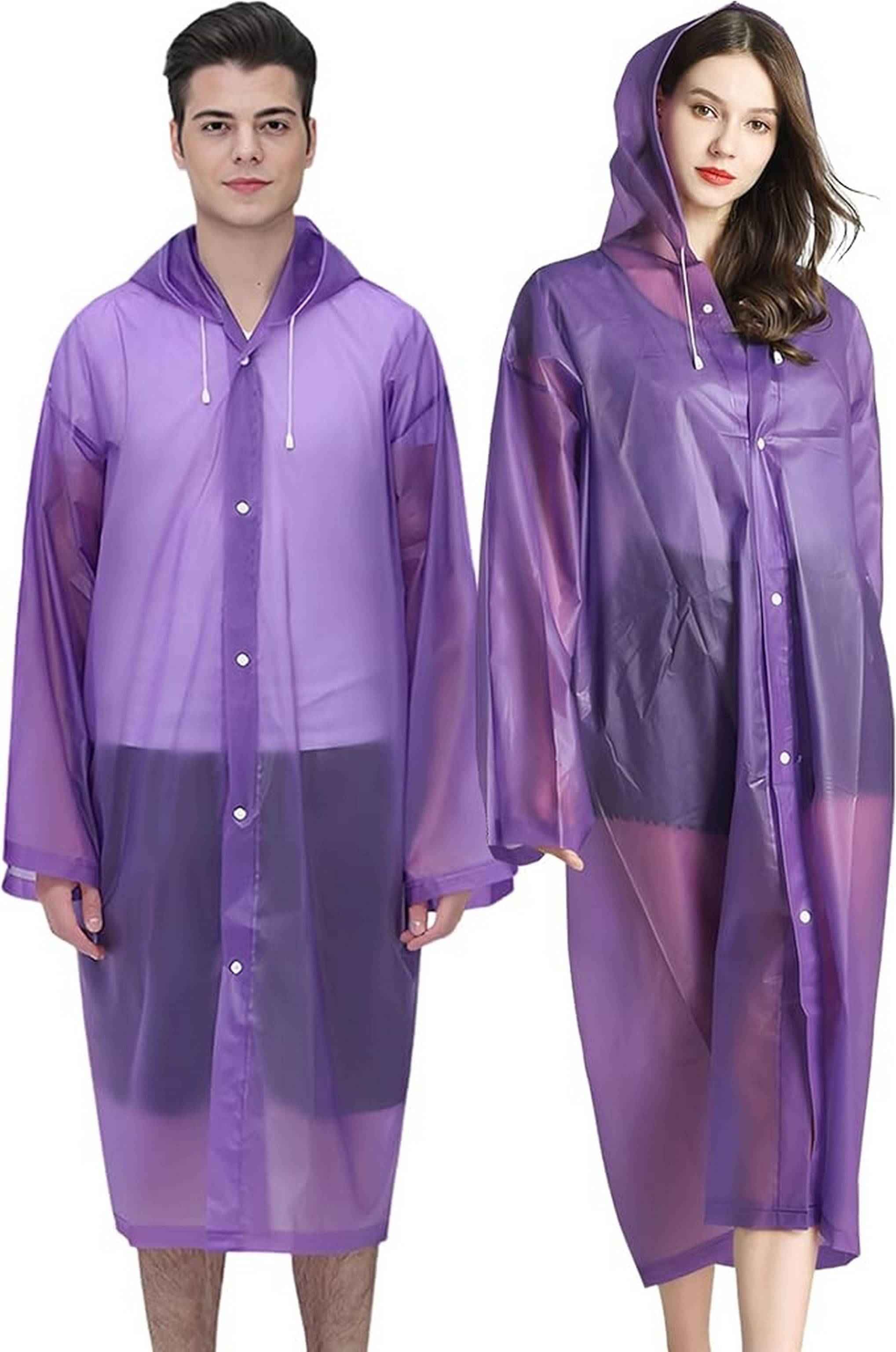 Infispace Nylon Long Raincoat - Purple Infispace Nylon Long Raincoat - Purple