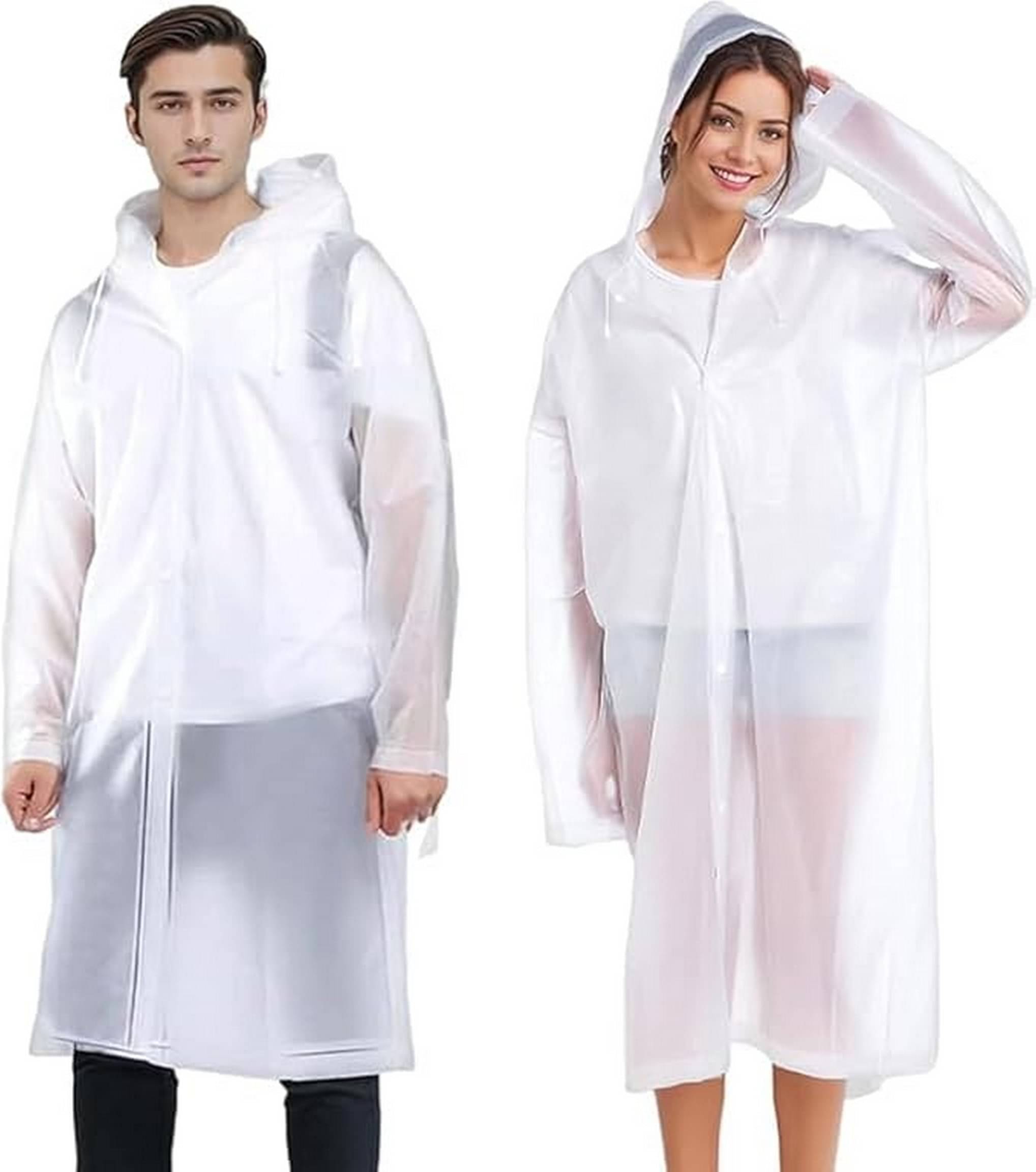 Infispace Nylon Long Raincoat - White Infispace Nylon Long Raincoat - White