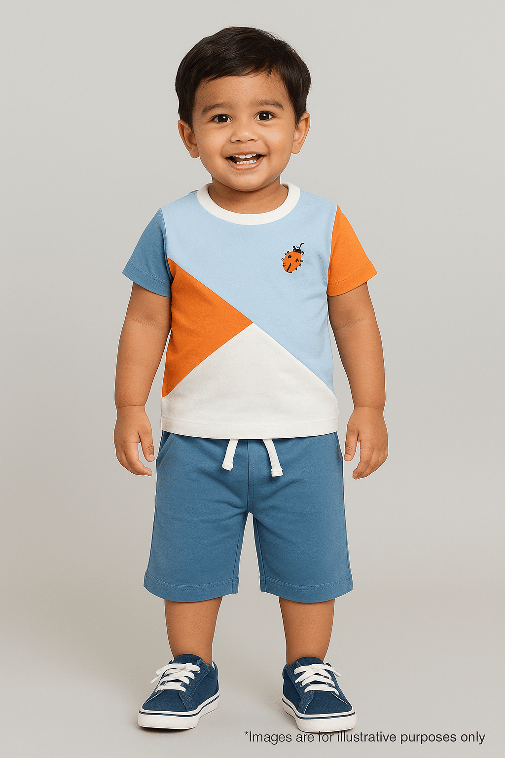     			Juscubs Pack of 1 Boys Cotton T-Shirt & Shorts Set ( Multicolor )