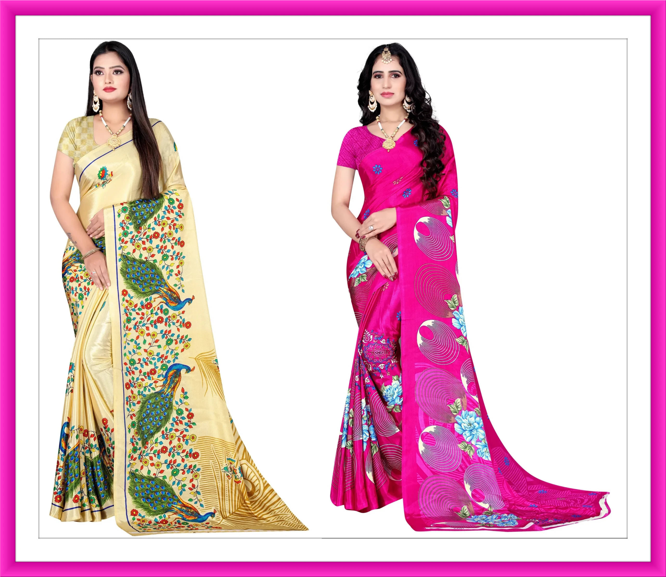 LEELAVATI Crepe Printed Regular Saree With Unstitched Blouse Piece ( Multicolor ) LEELAVATI Crepe Printed Regular Saree With Unstitched Blouse Piece ( Multicolor )