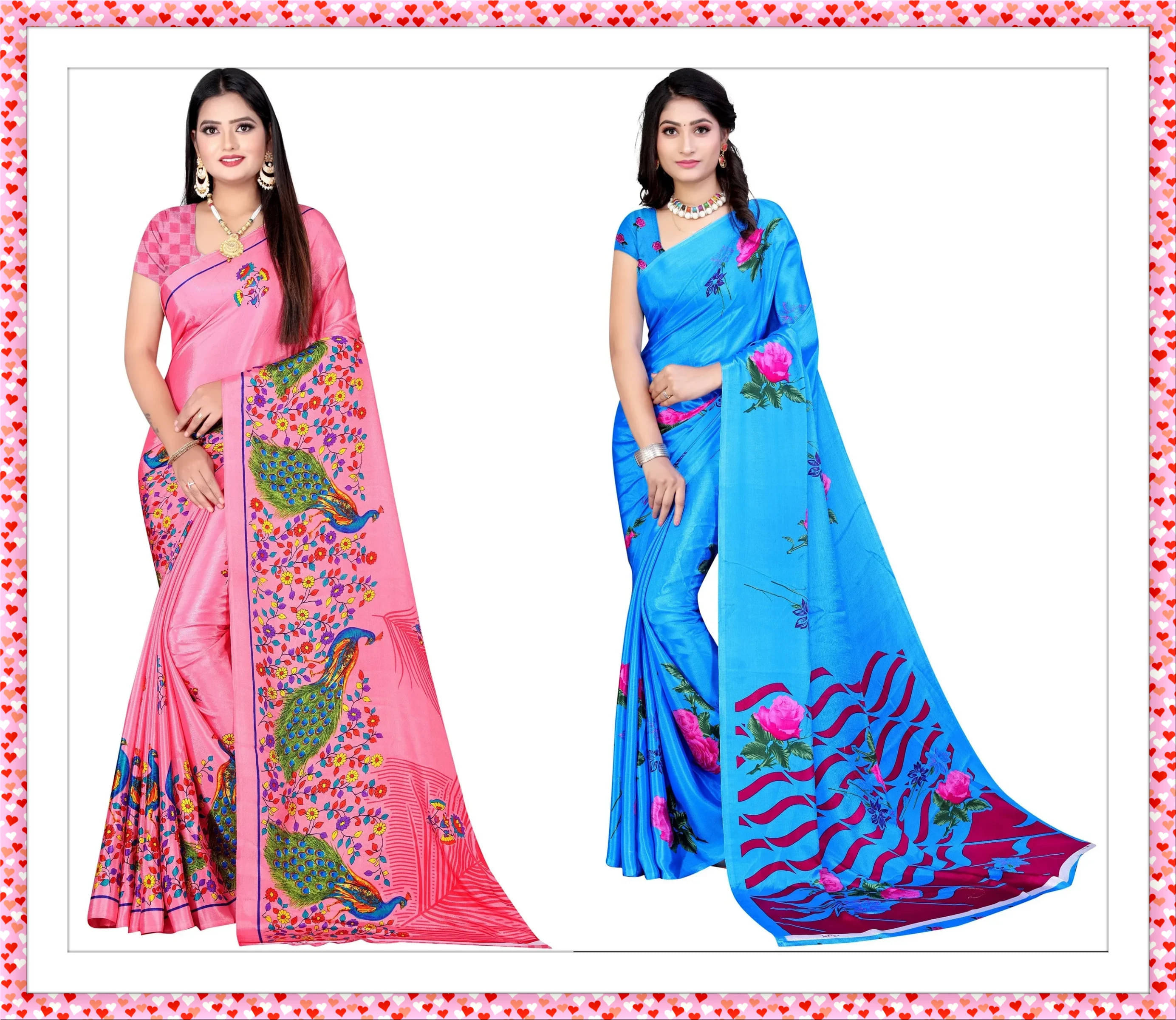     			LEELAVATI Crepe Printed Regular Saree With Unstitched Blouse Piece ( Multicolor )