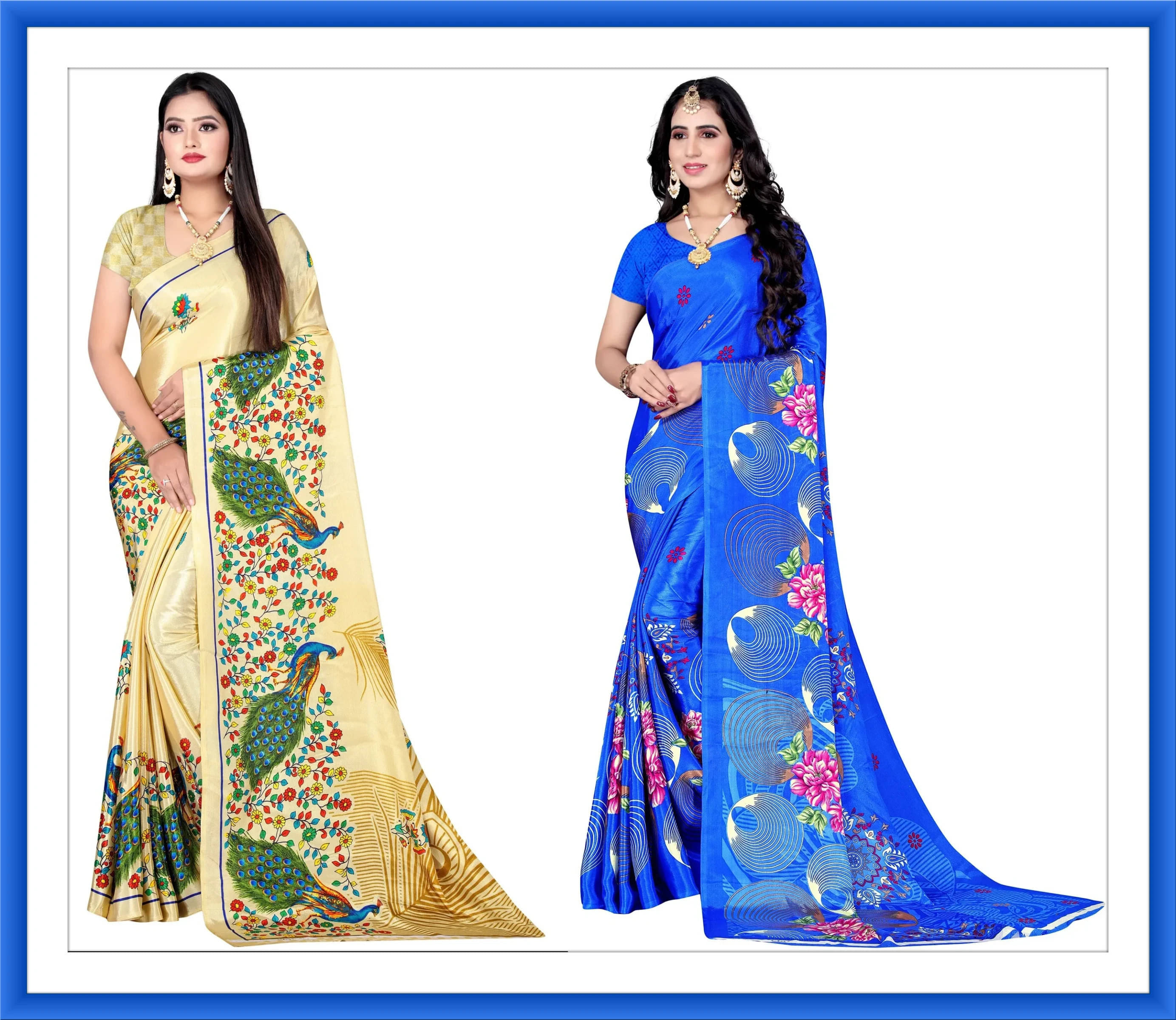     			LEELAVATI Crepe Printed Regular Saree With Unstitched Blouse Piece ( Multicolor )