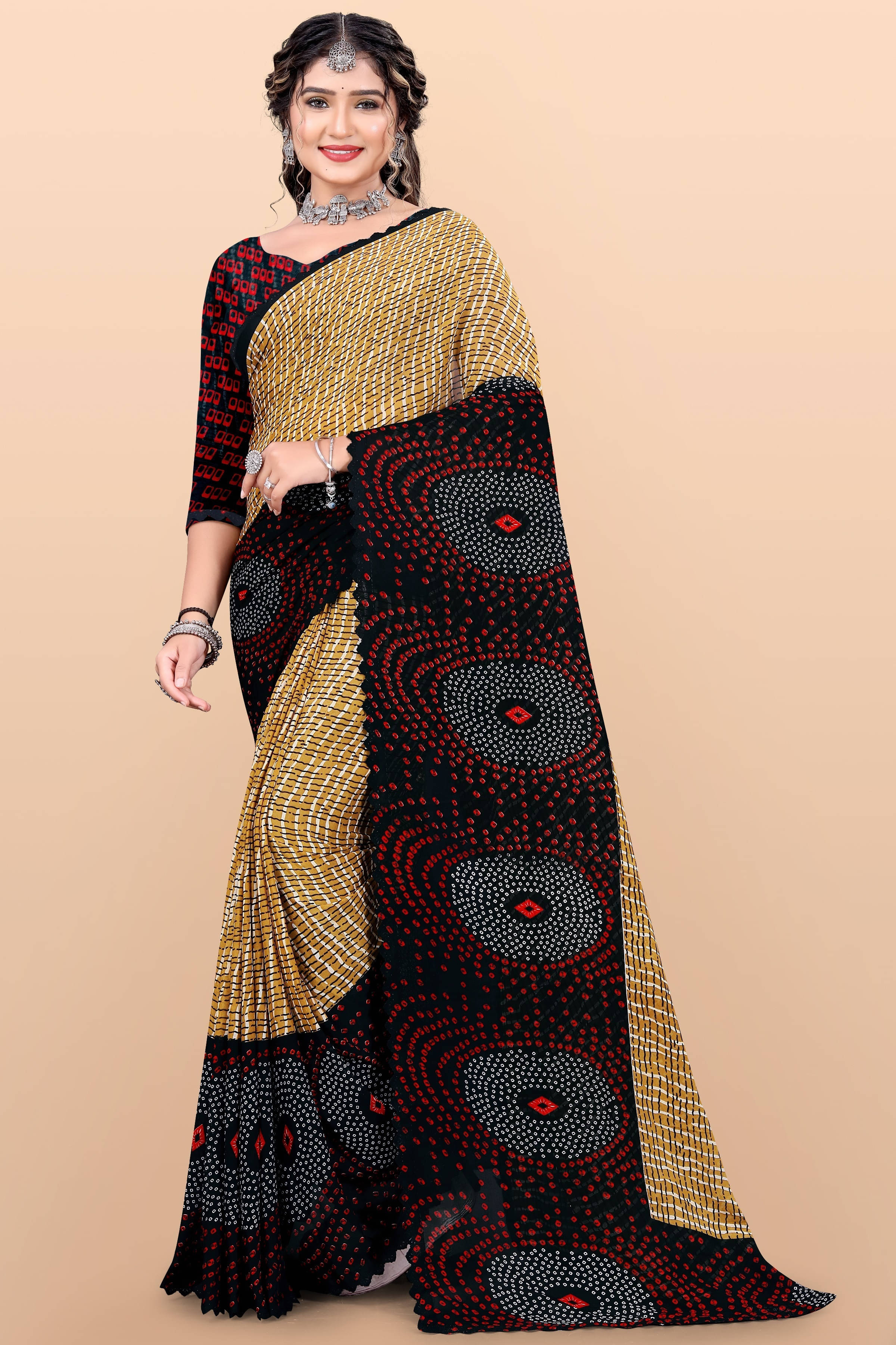 LEELAVATI Georgette Embroidered Regular Saree With Unstitched Blouse Piece ( Multicolor ) LEELAVATI Georgette Embroidered Regular Saree With Unstitched Blouse Piece ( Multicolor )