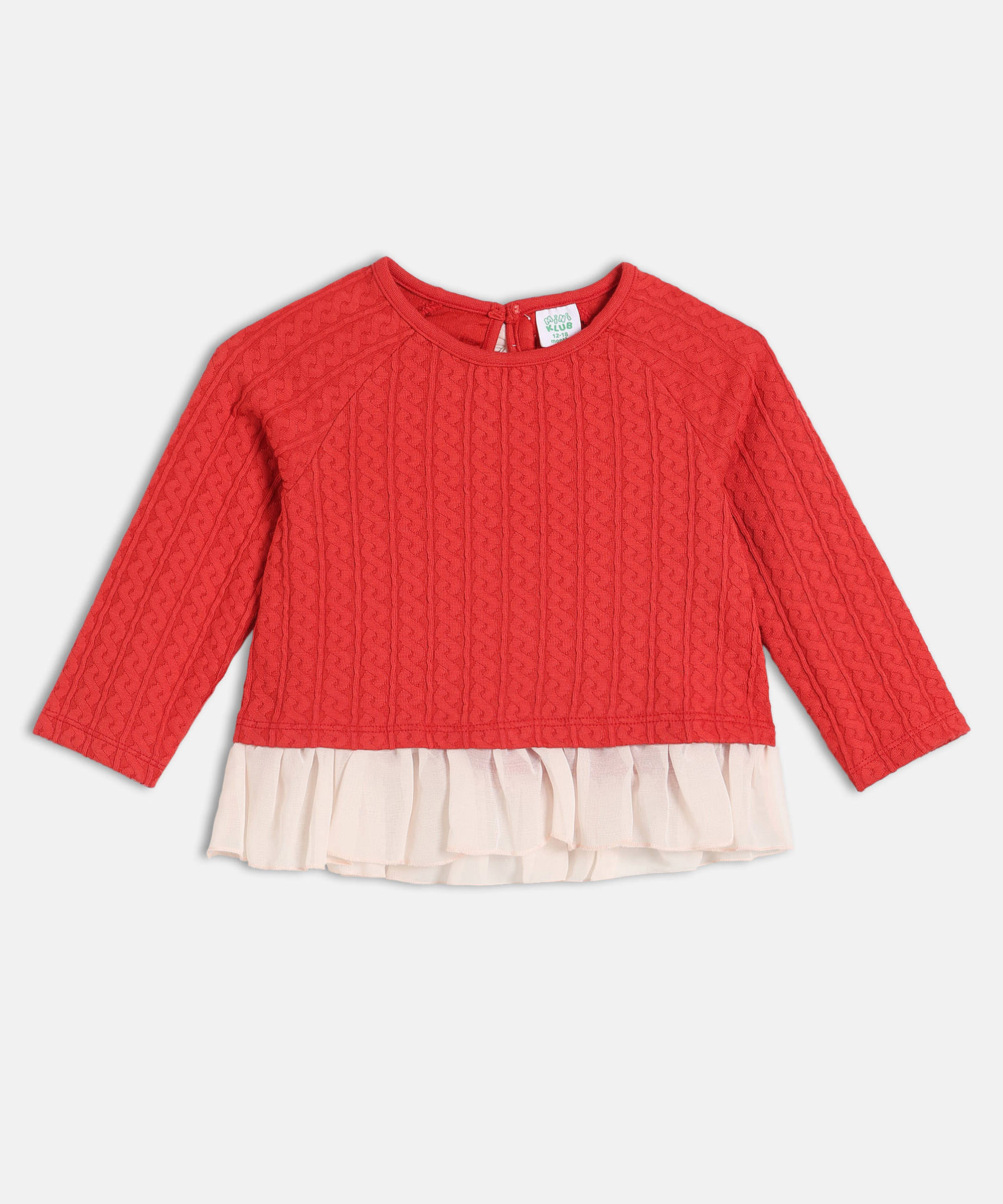     			MINI KLUB Pack of 1 Baby Girls Cotton Top ( Red )