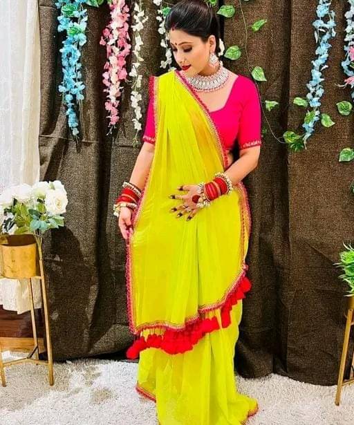 Panchtatva Georgette Embroidered Regular Saree With Unstitched Blouse Piece ( Multicolor ) Panchtatva Georgette Embroidered Regular Saree With Unstitched Blouse Piece ( Multicolor )