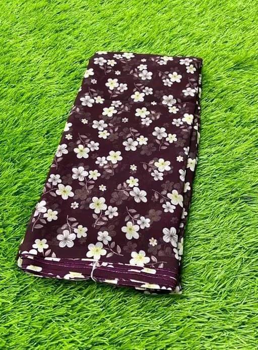     			Panchtatva Georgette Printed Regular Saree With Unstitched Blouse Piece ( Multicolor )