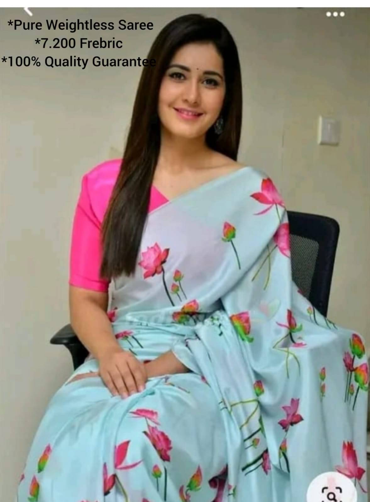     			Panchtatva Georgette Printed Regular Saree With Unstitched Blouse Piece ( Blue )