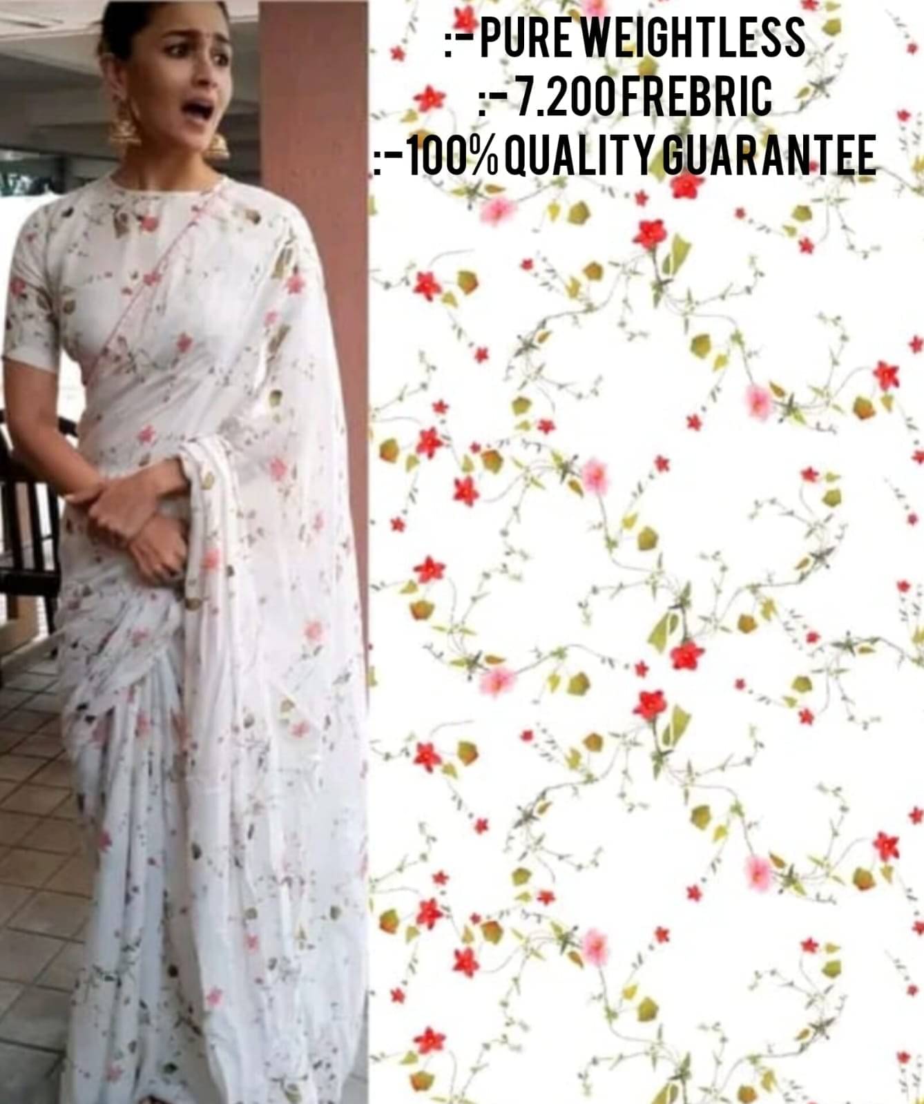 Panchtatva Georgette Printed Regular Saree With Unstitched Blouse Piece ( Blue ) Panchtatva Georgette Printed Regular Saree With Unstitched Blouse Piece ( Blue )