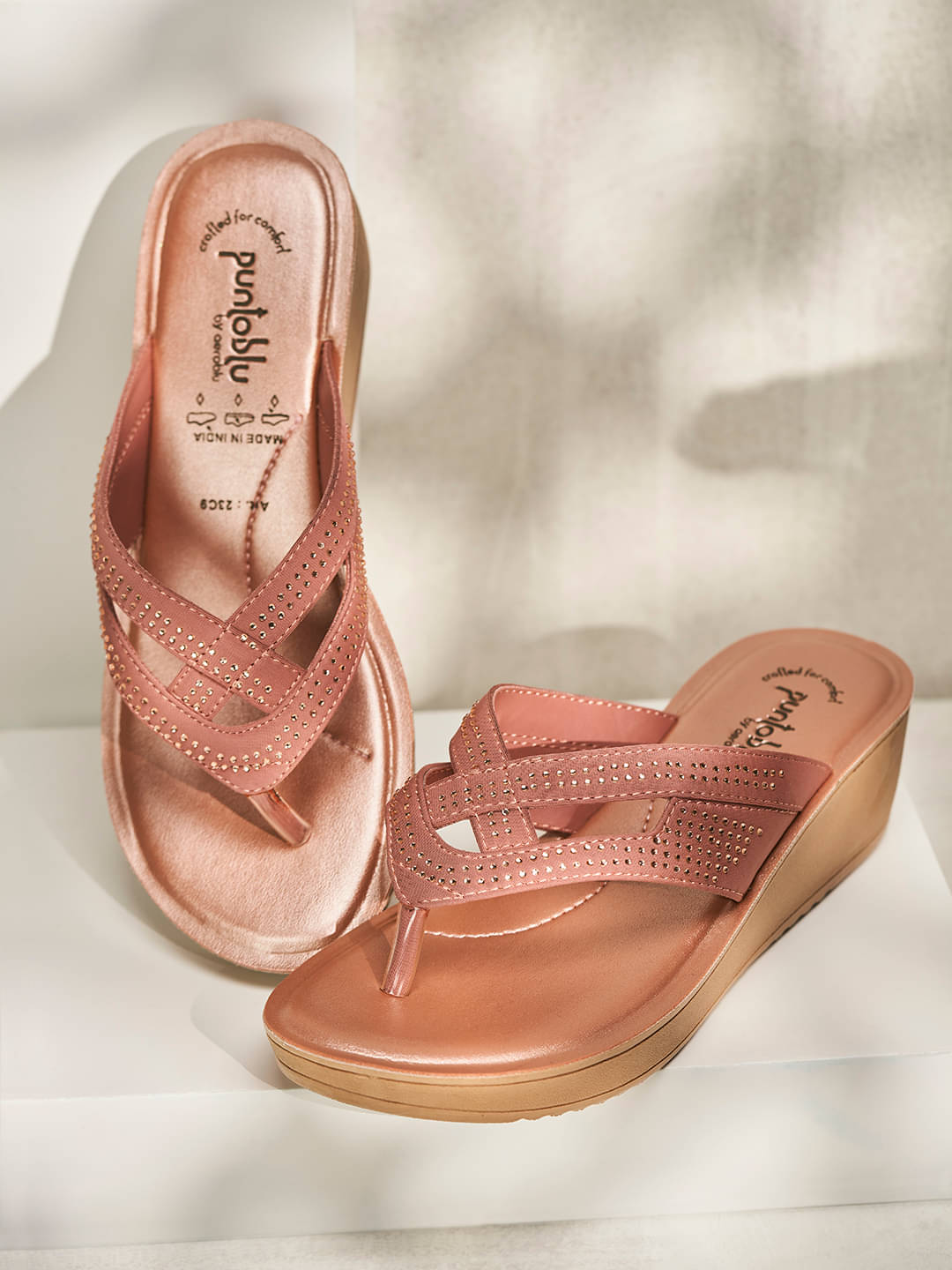     			Puntoblu Pink Women's Flats