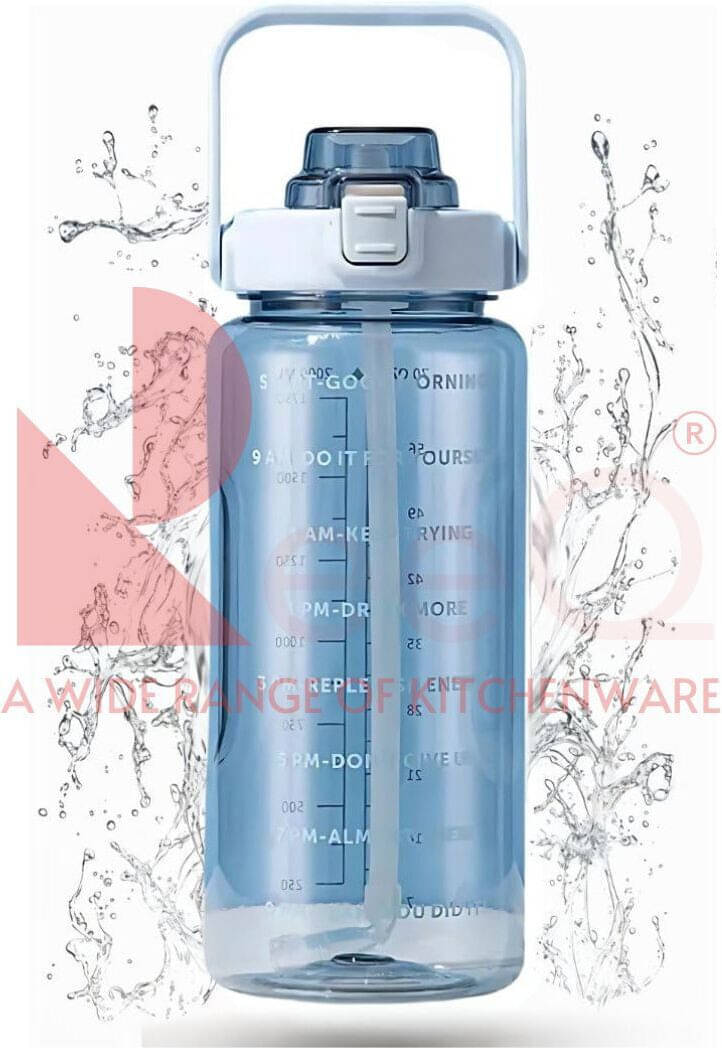     			RABBY Light Blue PET Water Bottle 2000 mL ( Set of 1 )