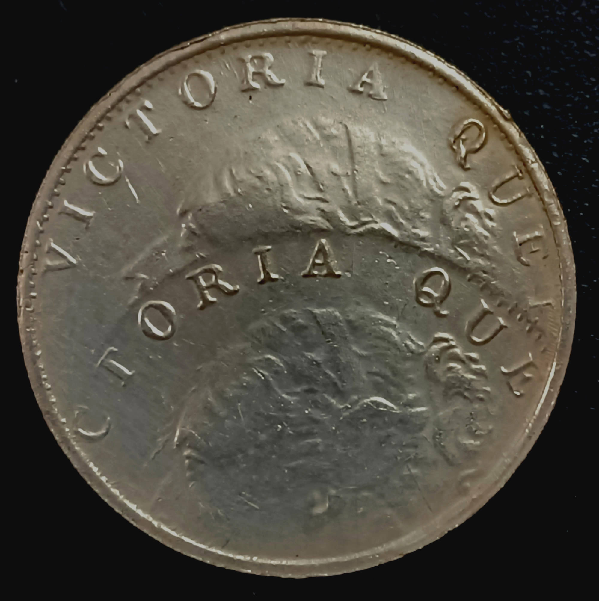 Rare Massive Die Shift Error British One Rupee1840 Victoria Queen Coin Rare Massive Die Shift Error British One Rupee1840 Victoria Queen Coin