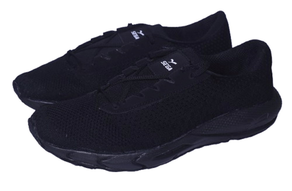 SEGA Flight Black Men's Sports Running Shoes     			SEGA Flight Black Men's Sports Running Shoes