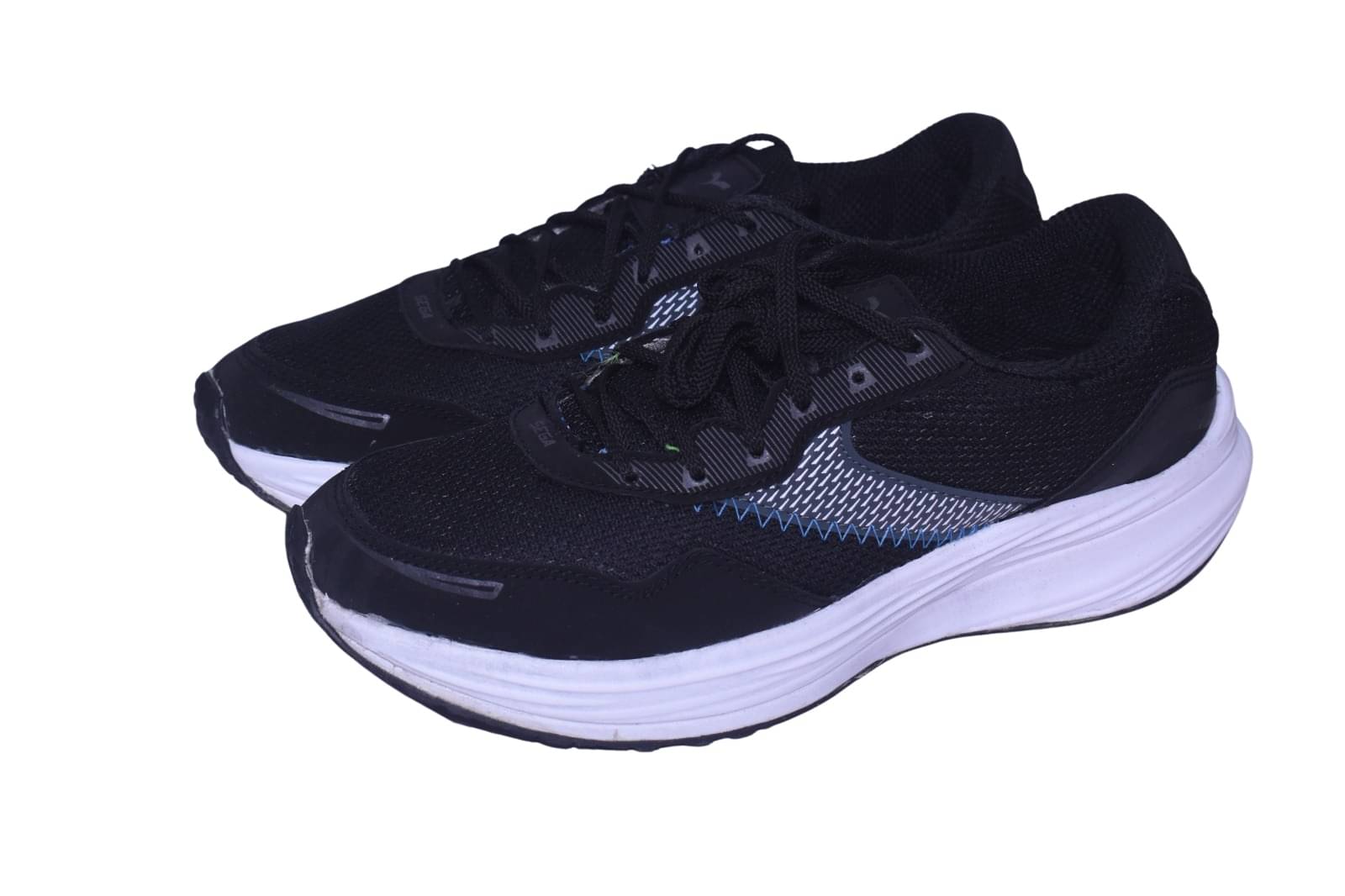     			SEGA Nobel Black Men's Sports Running Shoes