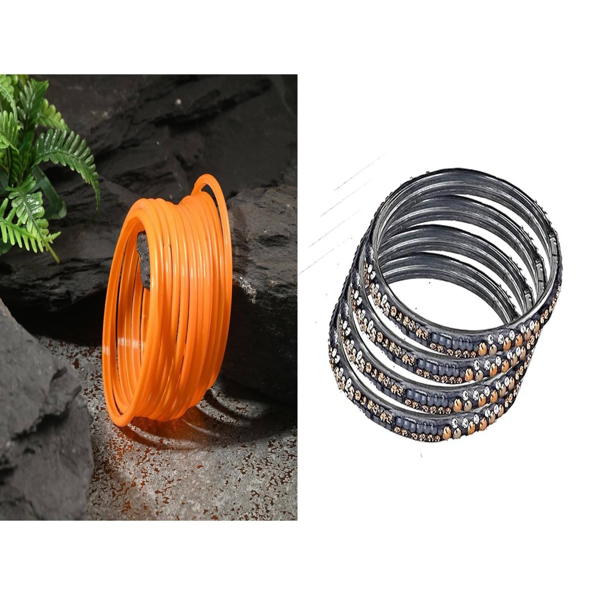     			Somil Multicolor Bangle Set ( Pack of 2 )