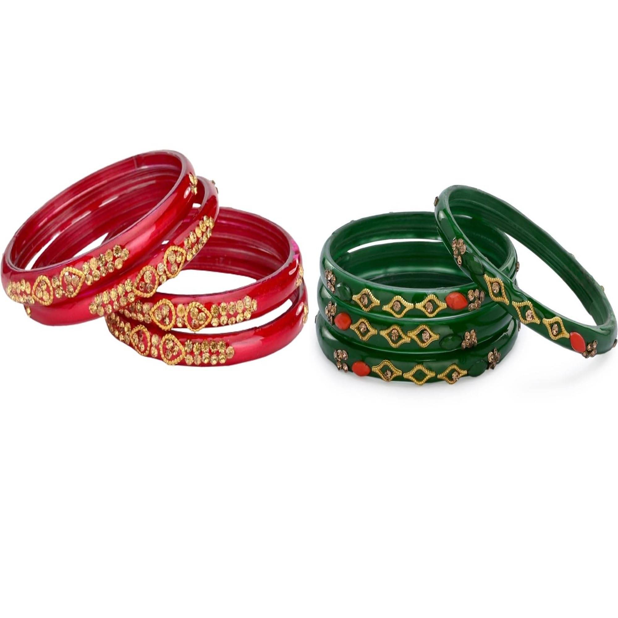 Somil Multicolor Bangle Set ( Pack of 2 ) Somil Multicolor Bangle Set ( Pack of 2 )