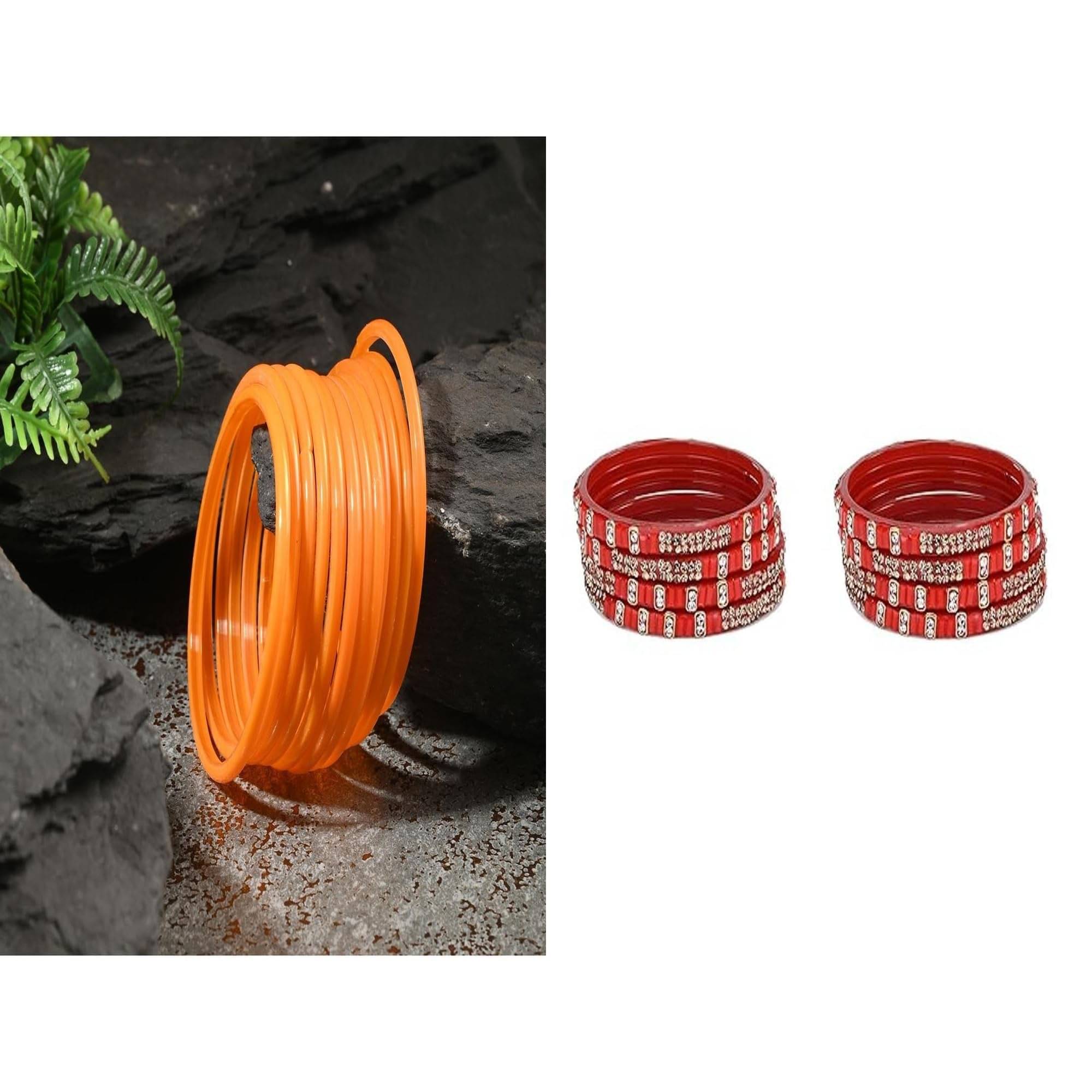     			Somil Multicolor Bangle Set ( Pack of 2 )