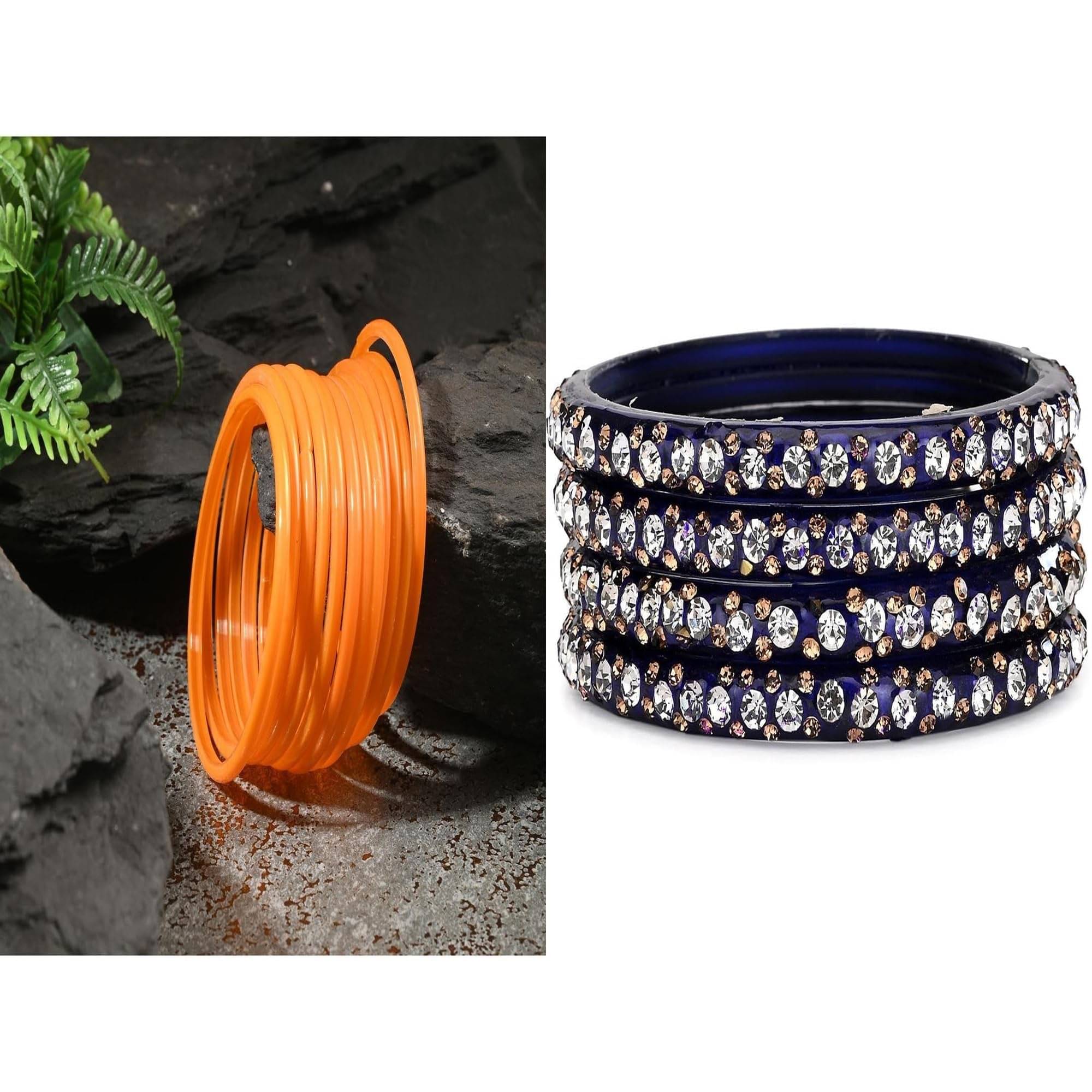     			Somil Multicolor Bangle Set ( Pack of 2 )