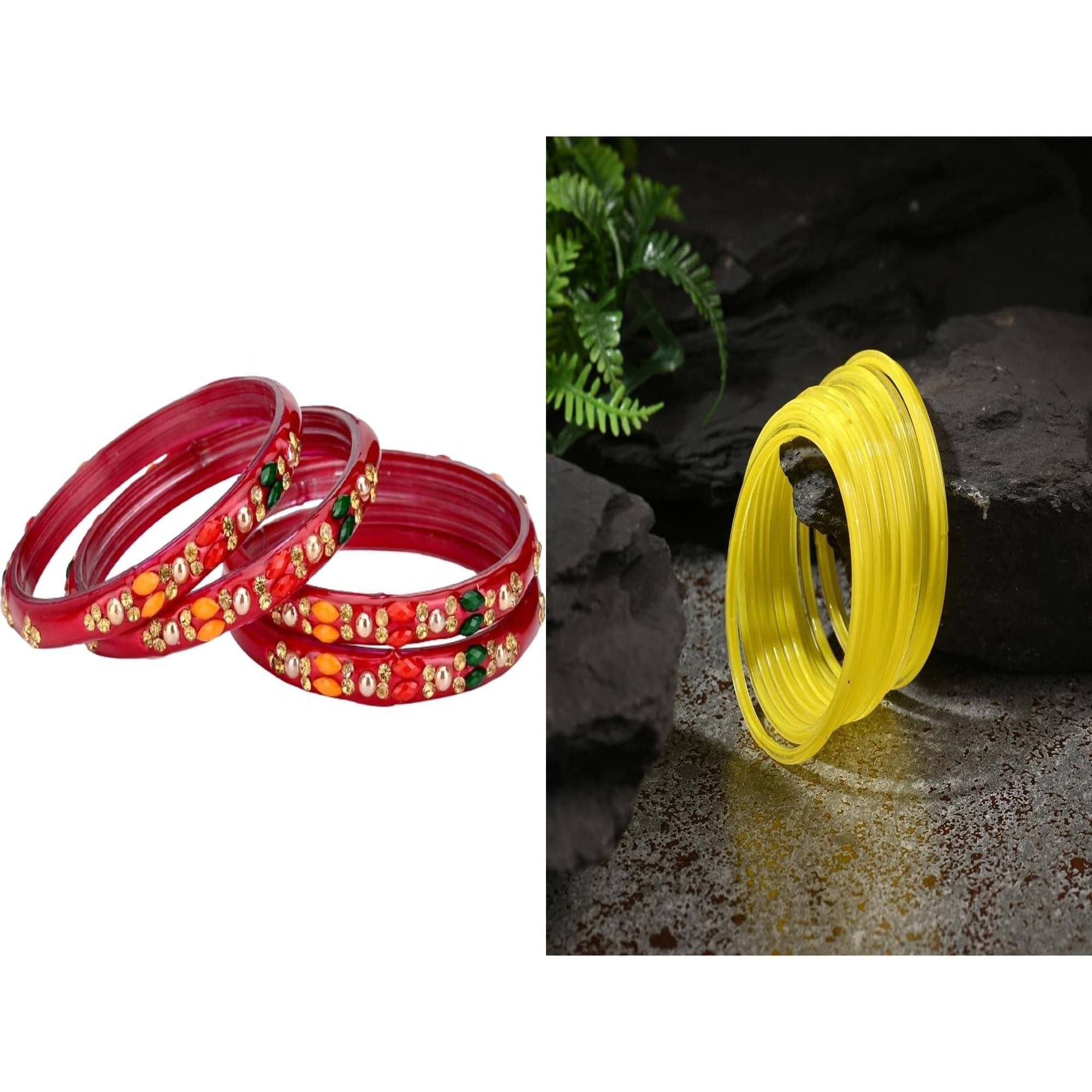 Somil Multicolor Bangle Set ( Pack of 2 ) Somil Multicolor Bangle Set ( Pack of 2 )