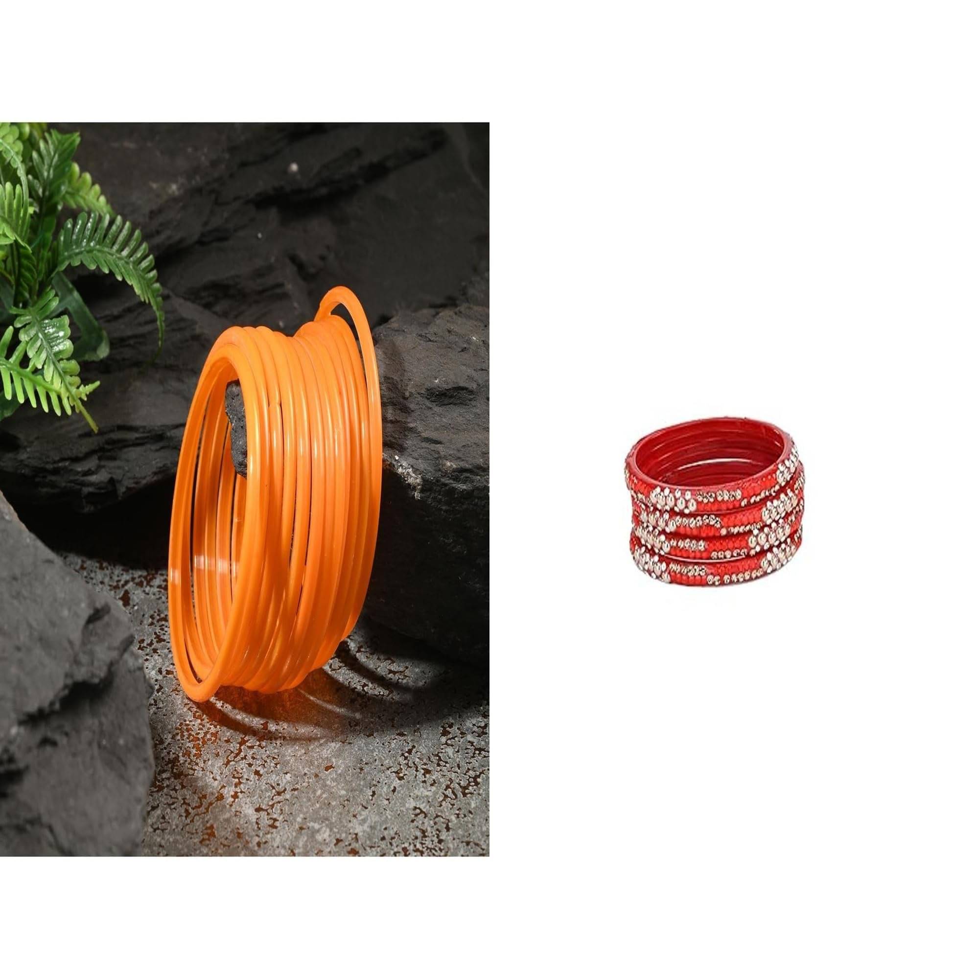     			Somil Multicolor Bangle Set ( Pack of 2 )
