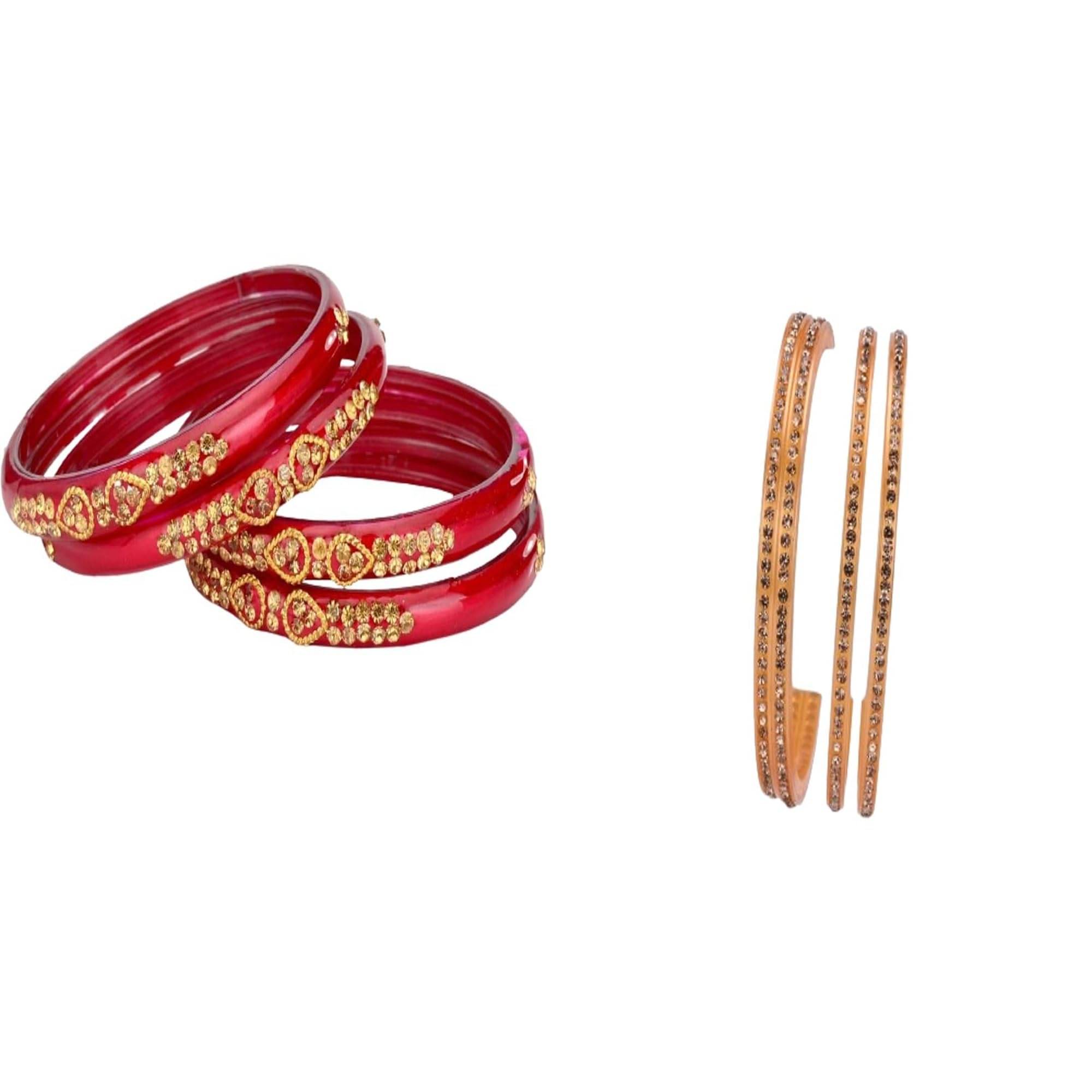     			Somil Multicolor Bangle Set ( Pack of 2 )
