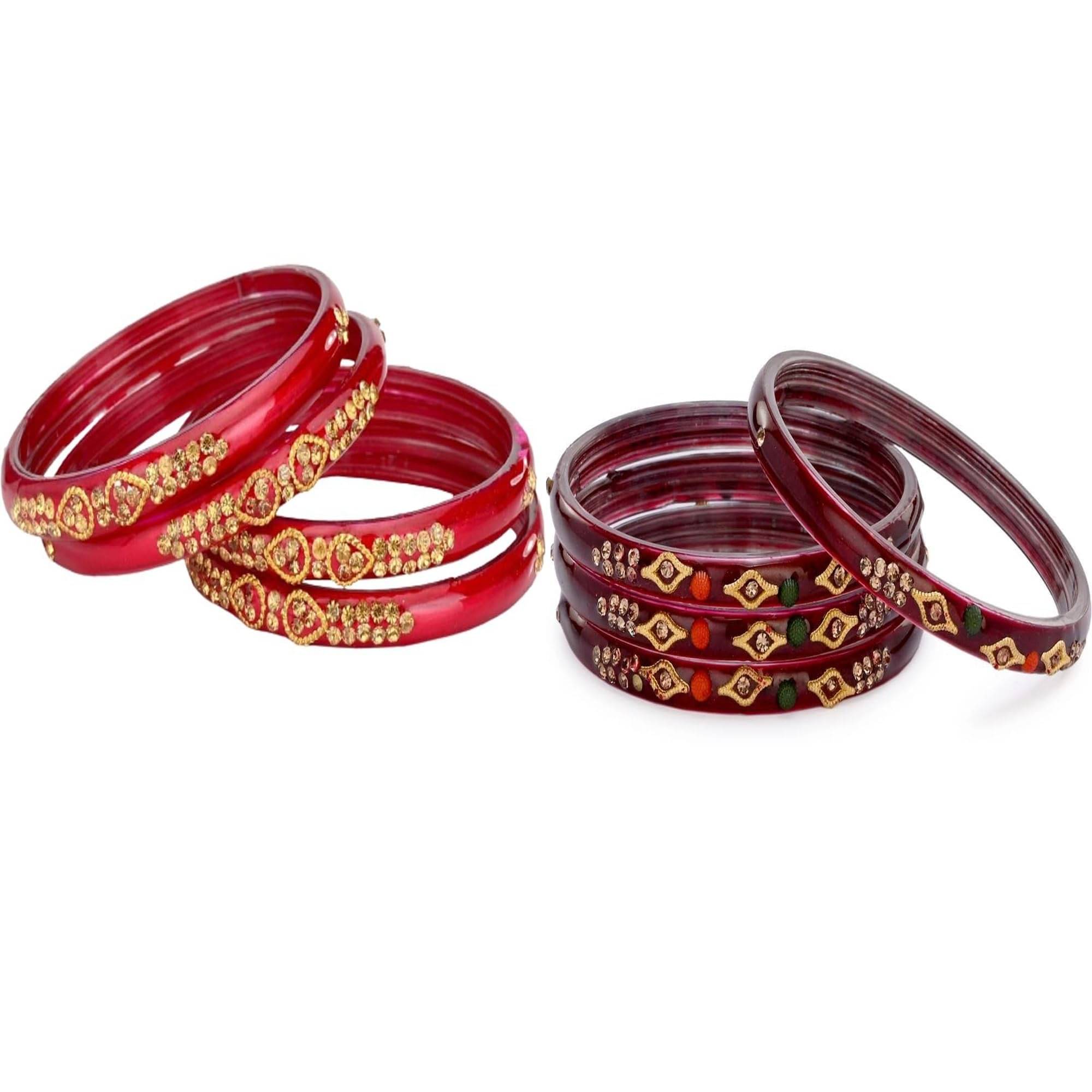     			Somil Multicolor Bangle Set ( Pack of 2 )