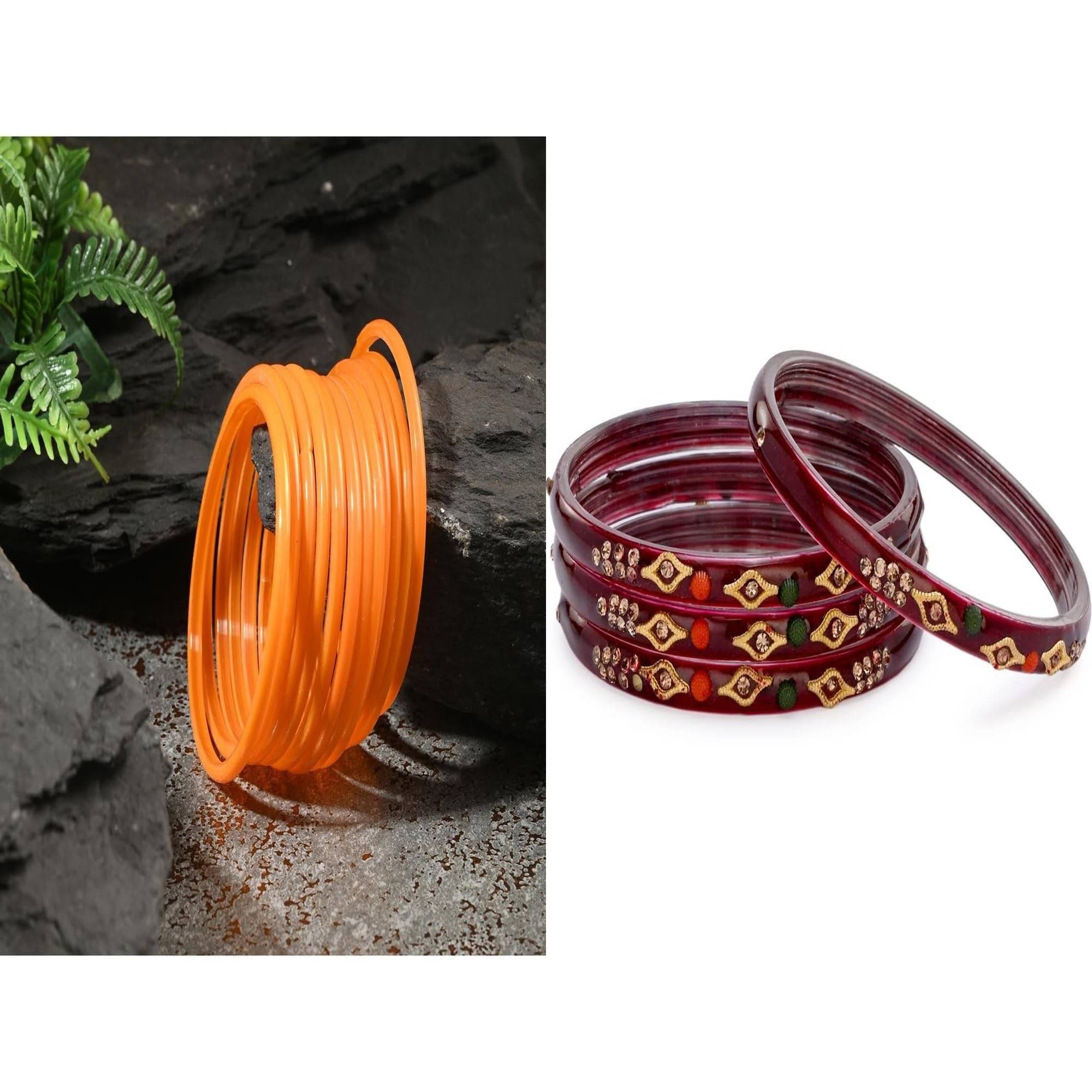 Somil Multicolor Bangle Set ( Pack of 2 ) Somil Multicolor Bangle Set ( Pack of 2 )