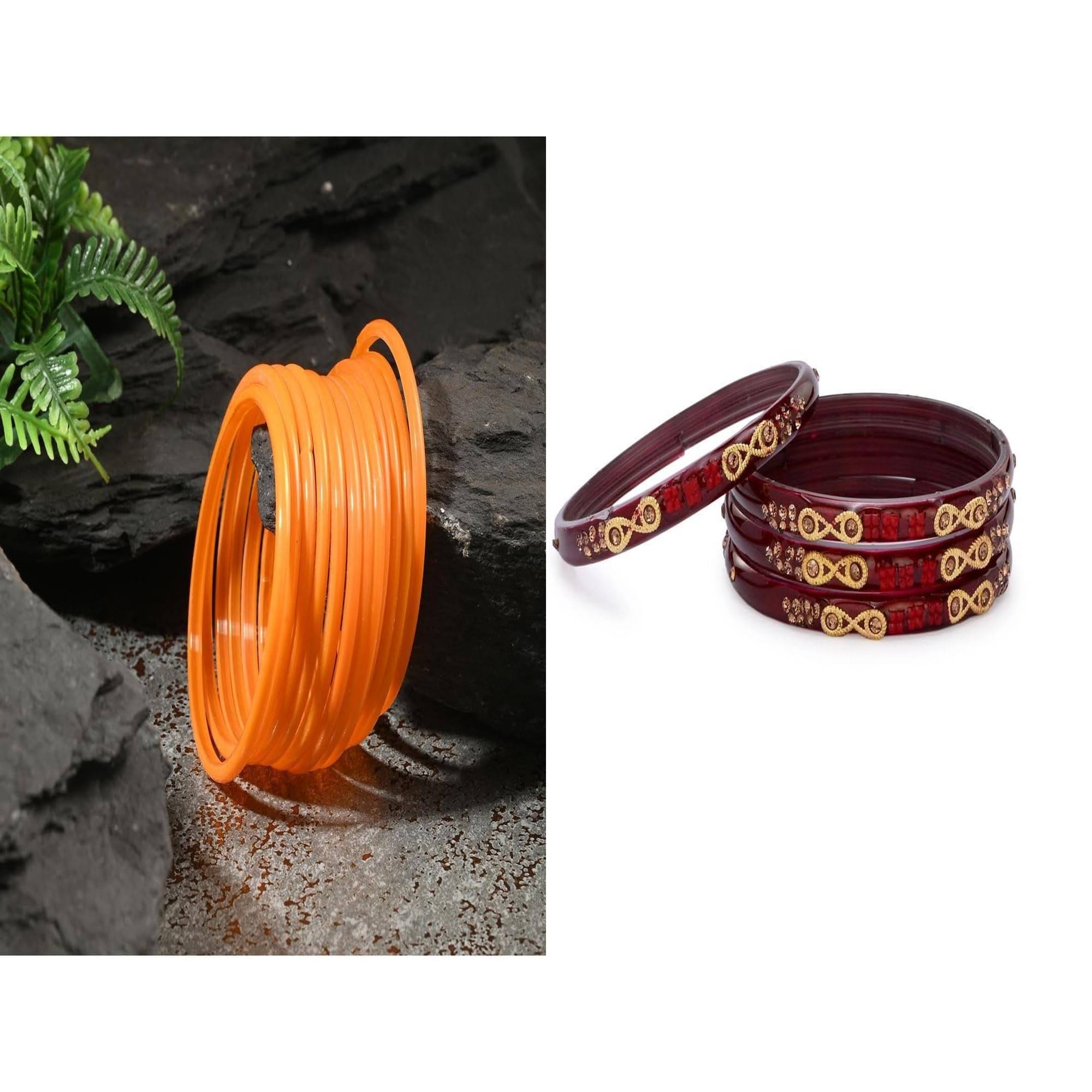 Somil Multicolor Bangle Set ( Pack of 2 ) Somil Multicolor Bangle Set ( Pack of 2 )