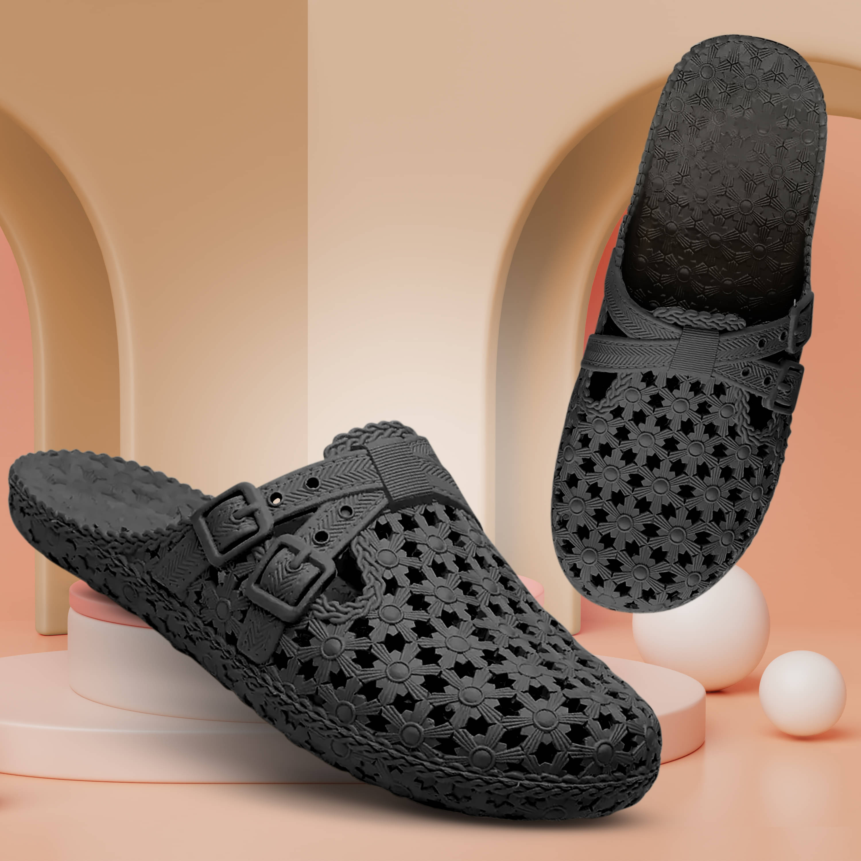     			TieFit Black Women's Daily Slipper