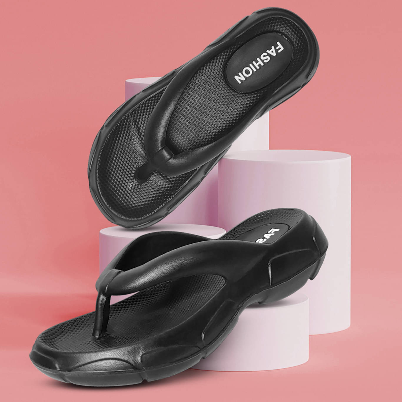     			TieFit Black Women's Daily Slipper