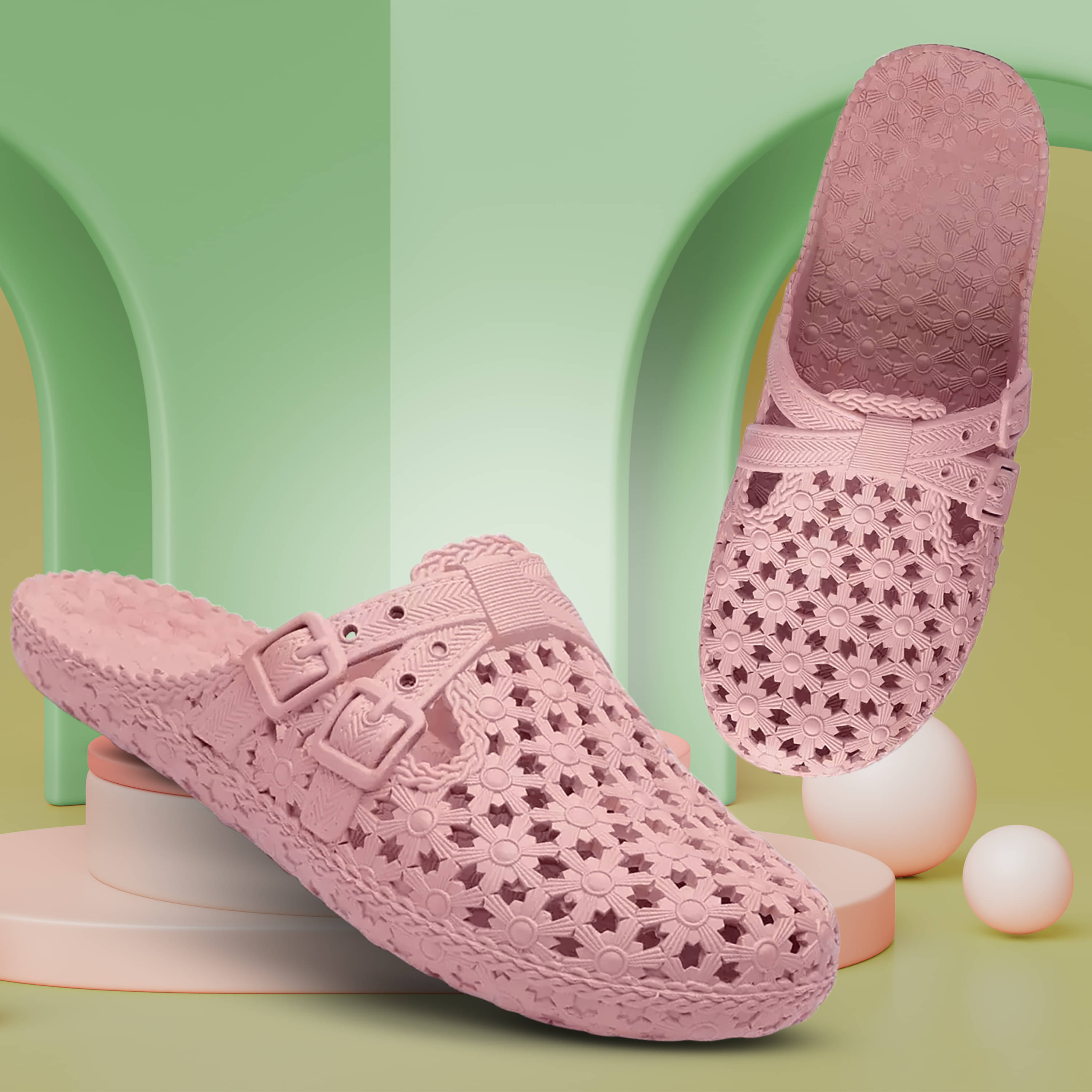     			TieFit Peach Women's Daily Slipper