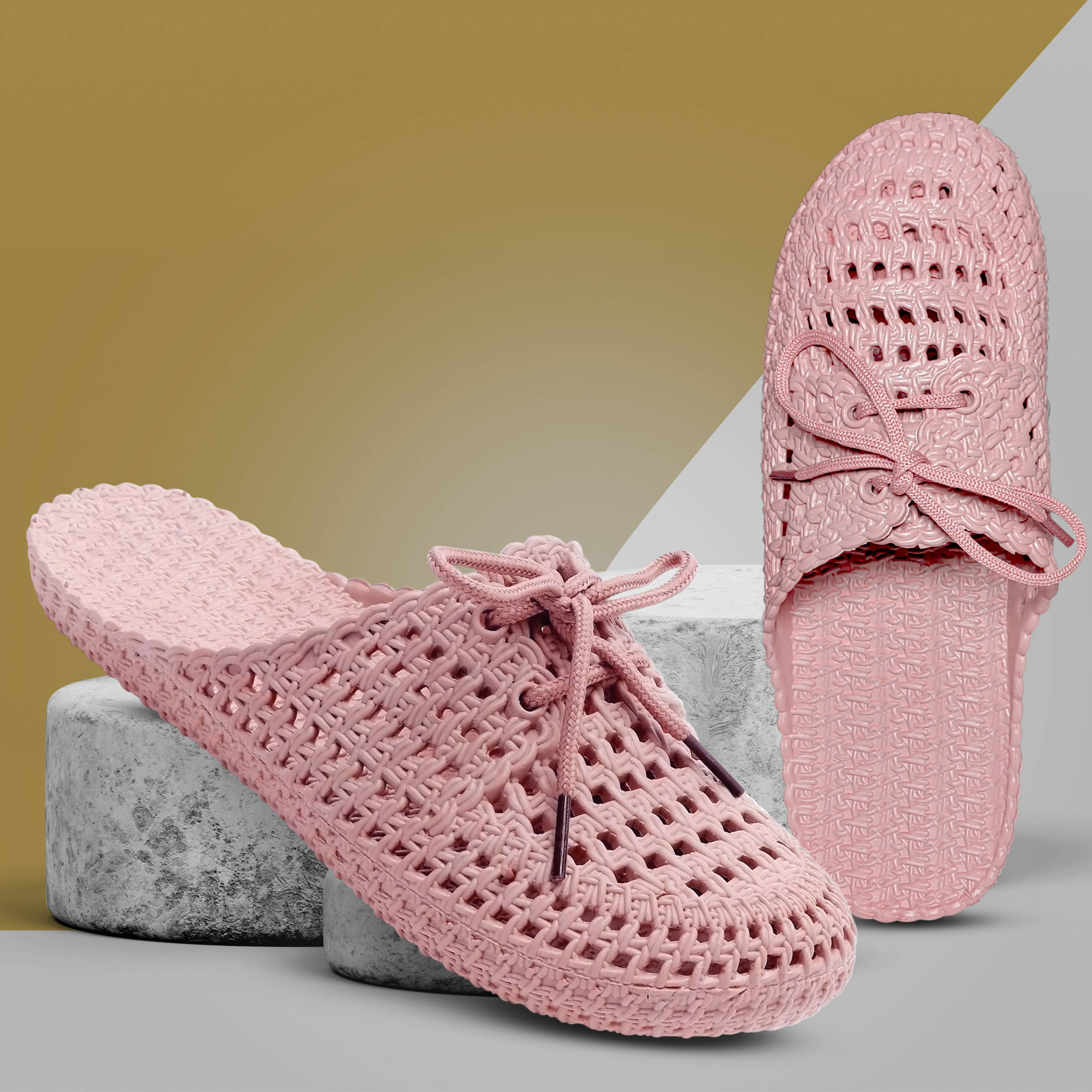     			TieFit Peach Women's Slide Flip Flop