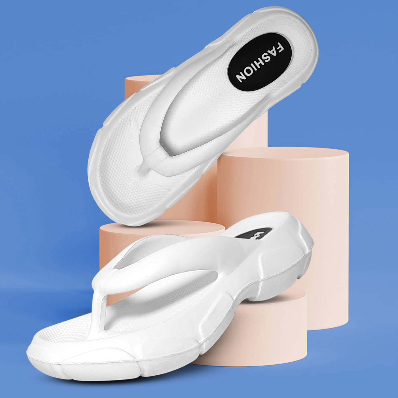     			TieFit White Women's Daily Slipper