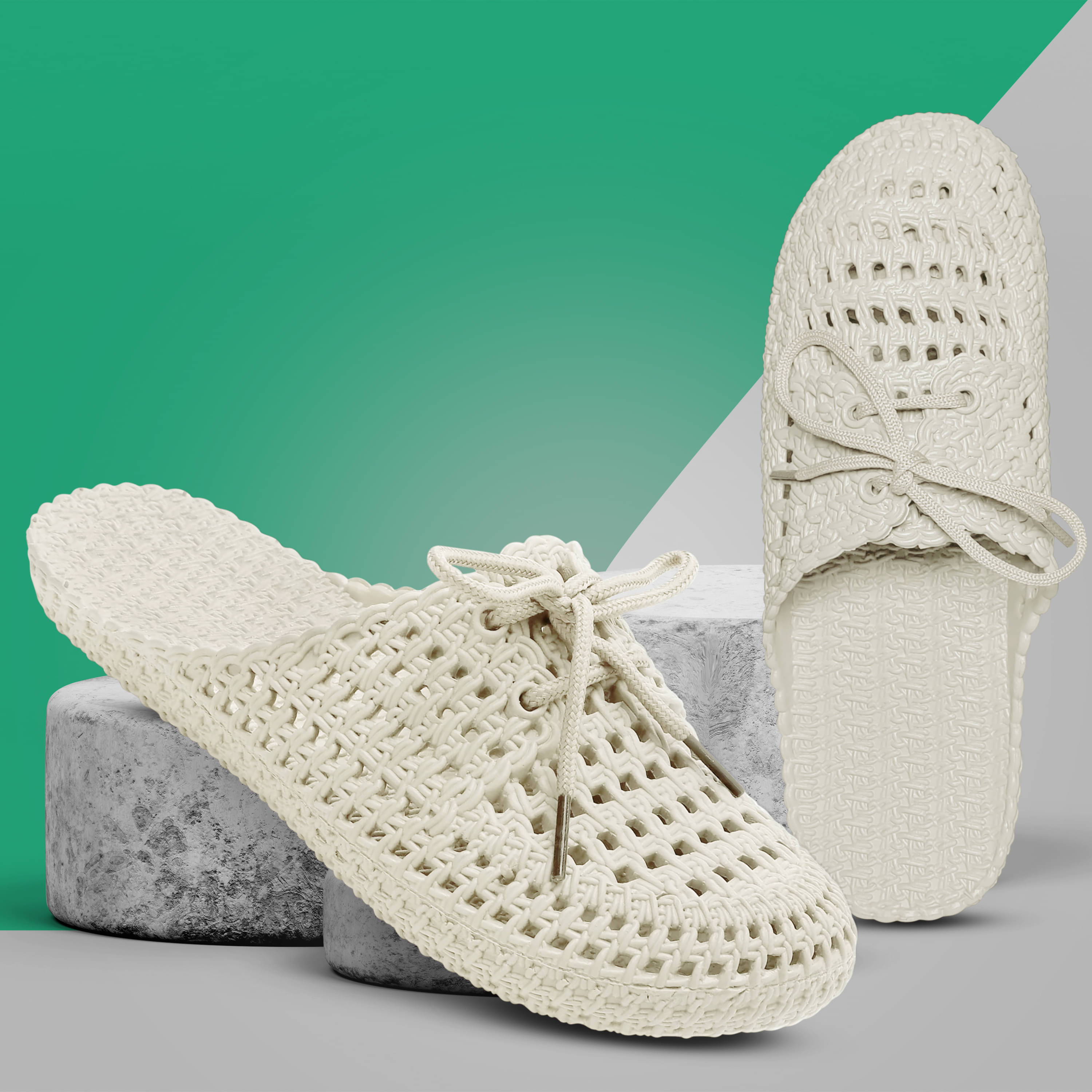     			TieFit White Women's Slide Flip Flop