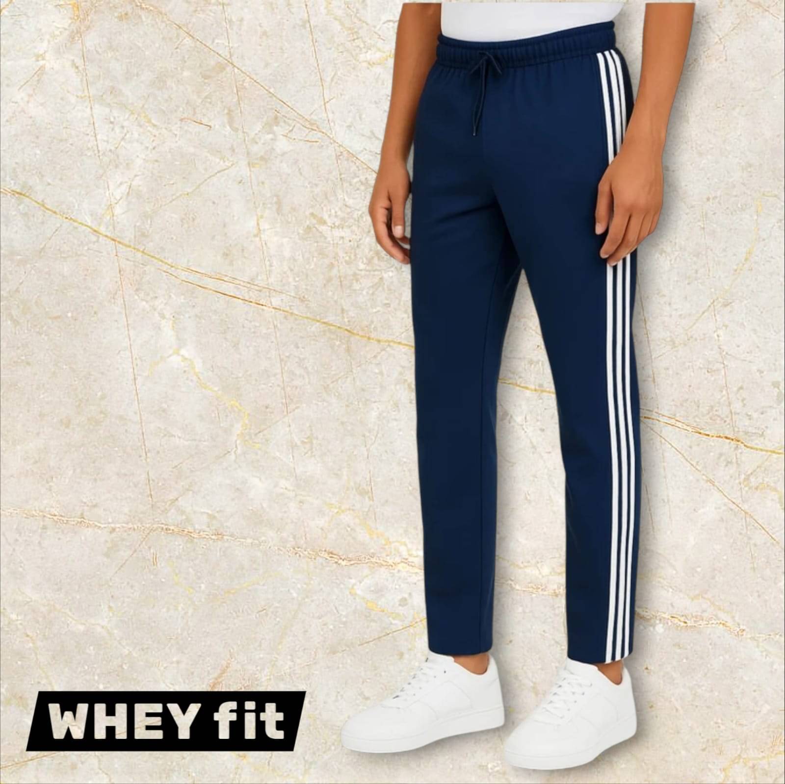 WHEY FIT Navy Blue Polyester Men's Trackpants ( Pack of 1 ) WHEY FIT Navy Blue Polyester Men's Trackpants ( Pack of 1 )