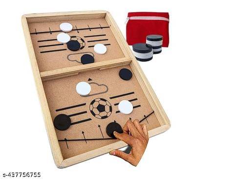     			Woodzania String Hockey Table Board Games for Kids and Adults, Indoor Games, Fastest Finger Games, Fast Sling Puck Game, Indoor Hockey, Deluxe Hockey