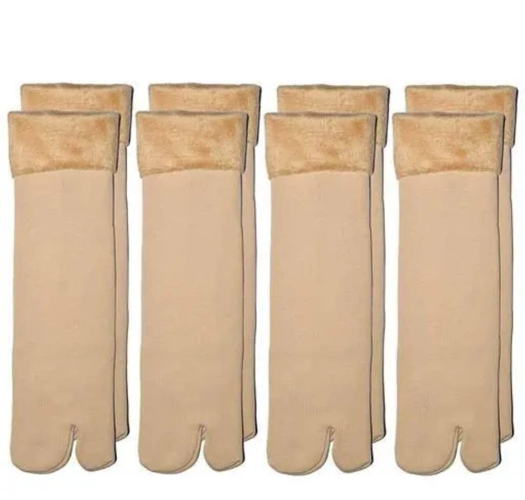     			finzer Pack of 4 Women's Cotton Ankle Length Socks ( Beige )