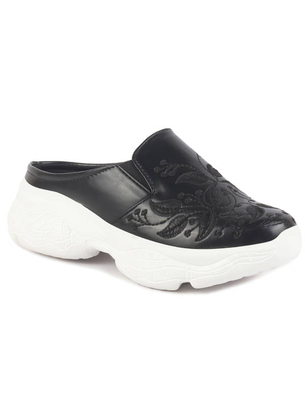     			Fausto Black Women's Mules Shoes