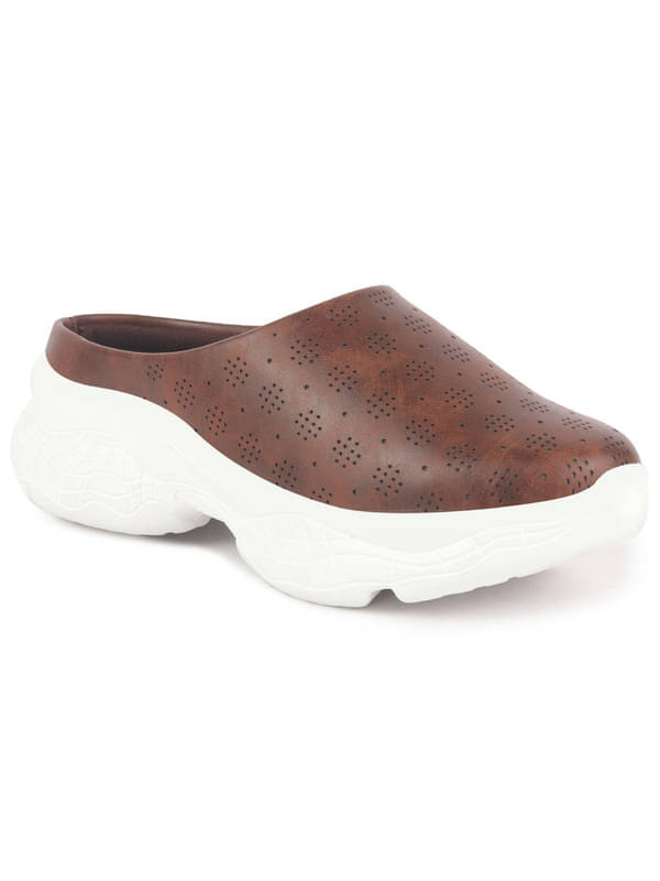     			Fausto Brown Women's Mules Shoes