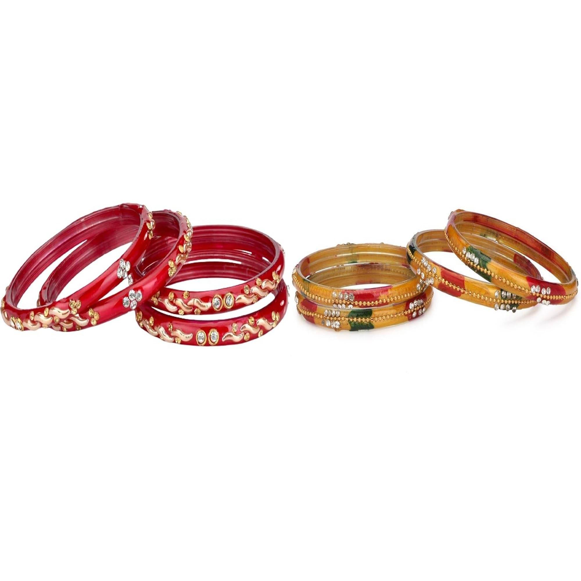     			Somil Multicolor Bangle Set ( Pack of 2 )