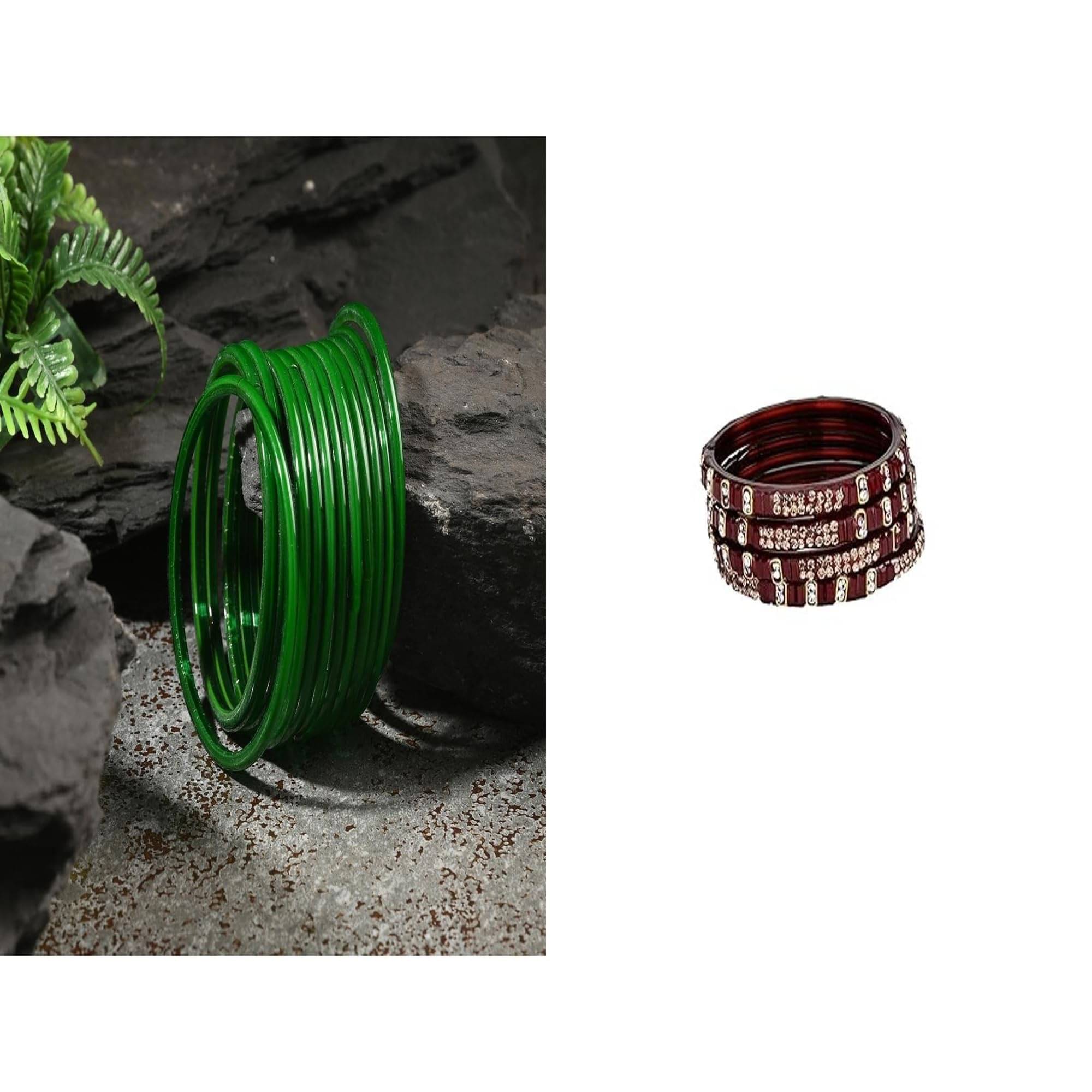     			Somil Multicolor Bangle Set ( Pack of 2 )