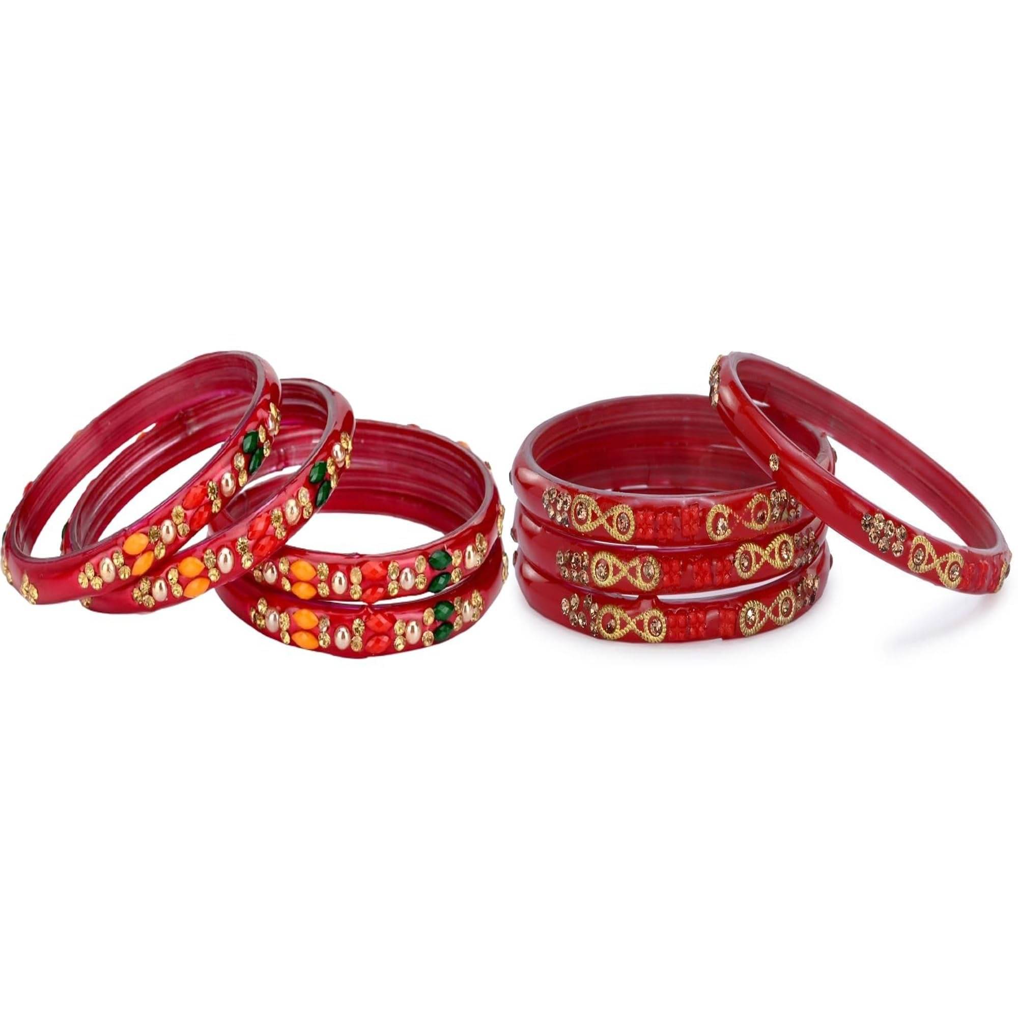     			Somil Multicolor Bangle Set ( Pack of 2 )