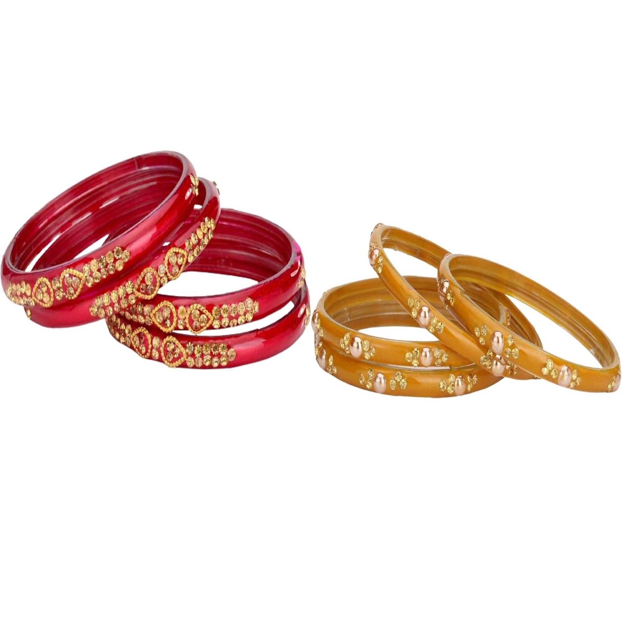 Somil Multicolor Bangle Set ( Pack of 2 )     			Somil Multicolor Bangle Set ( Pack of 2 )