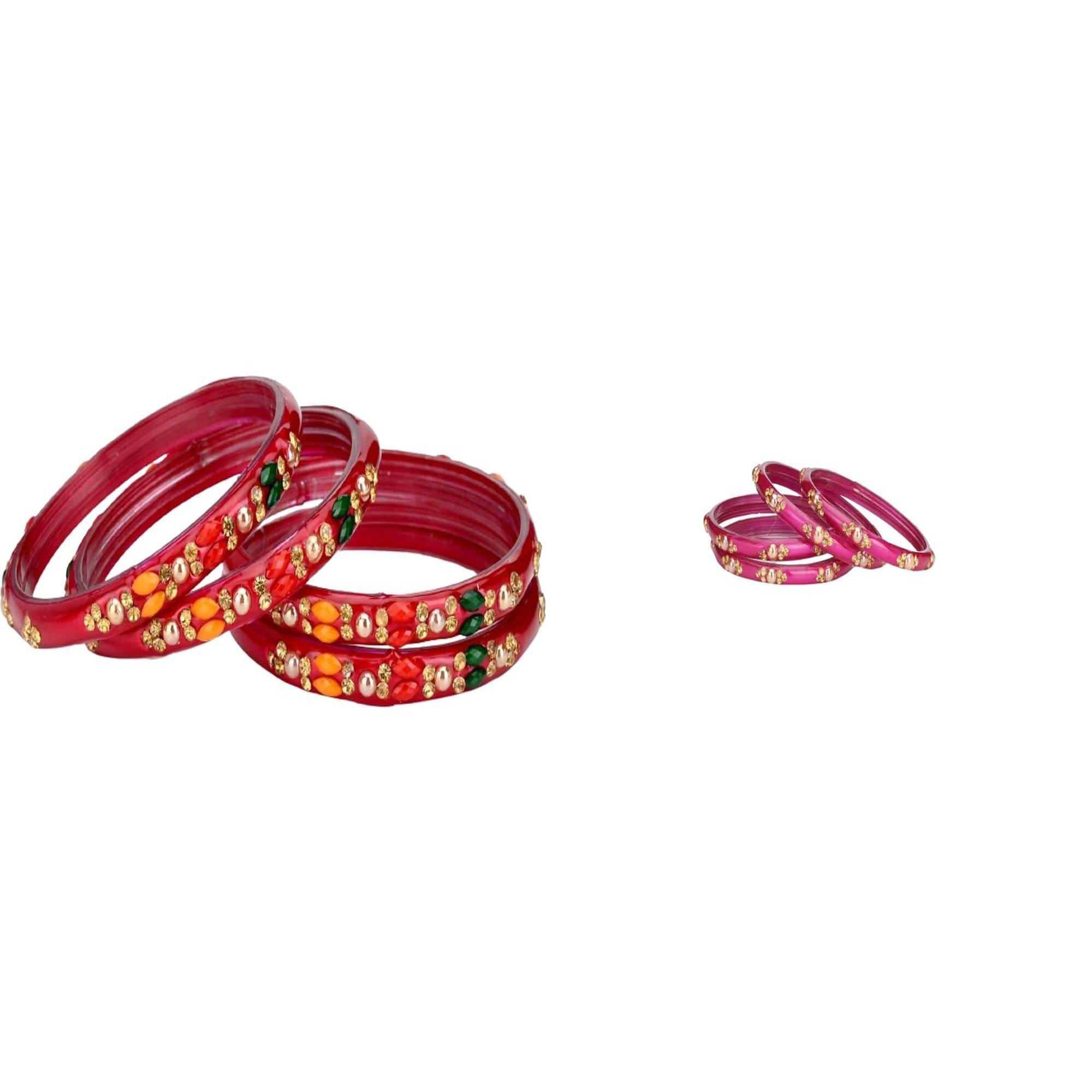     			Somil Multicolor Bangle Set ( Pack of 2 )