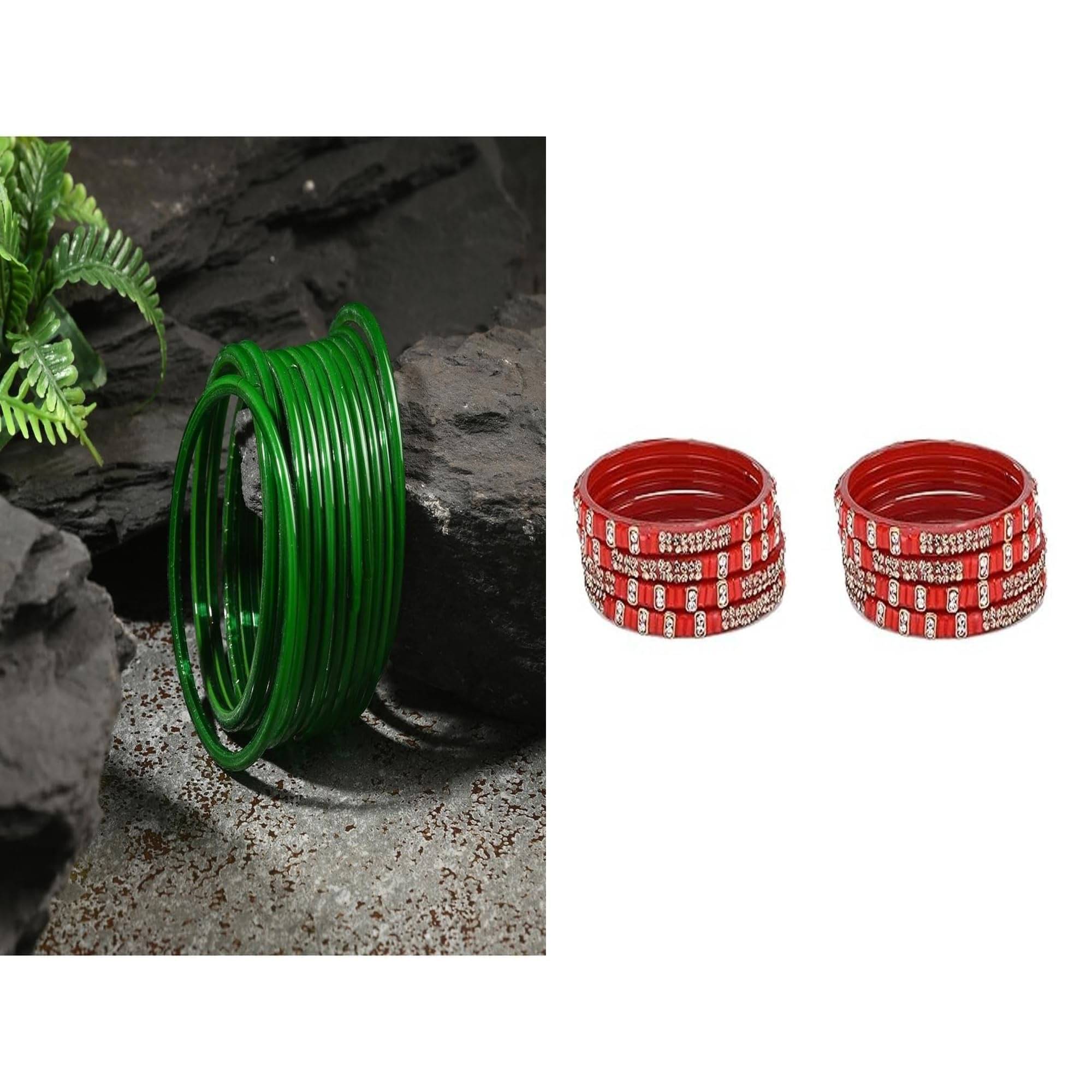     			Somil Multicolor Bangle Set ( Pack of 2 )
